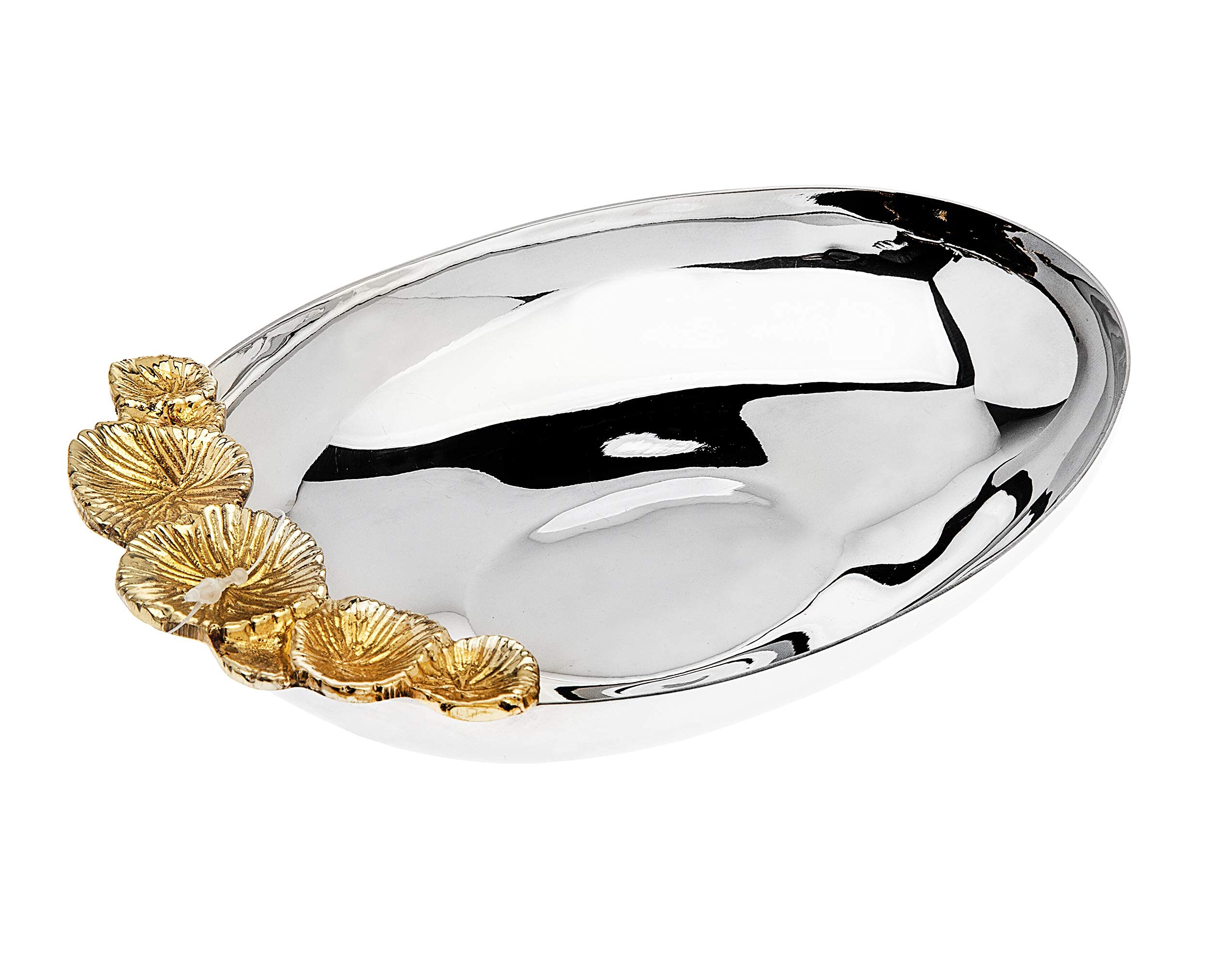 Godinger Nut Bowl, Candy Bowl, Snack Bowl, Trinket Holder, Stainless Steel, 4In