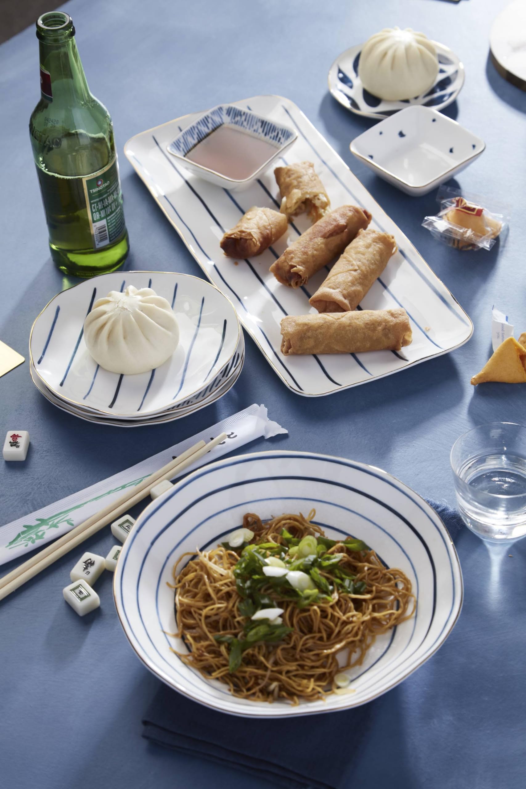 Lenox Blue Bay 4-Piece Set Pasta Bowls, 4.75 Lb
