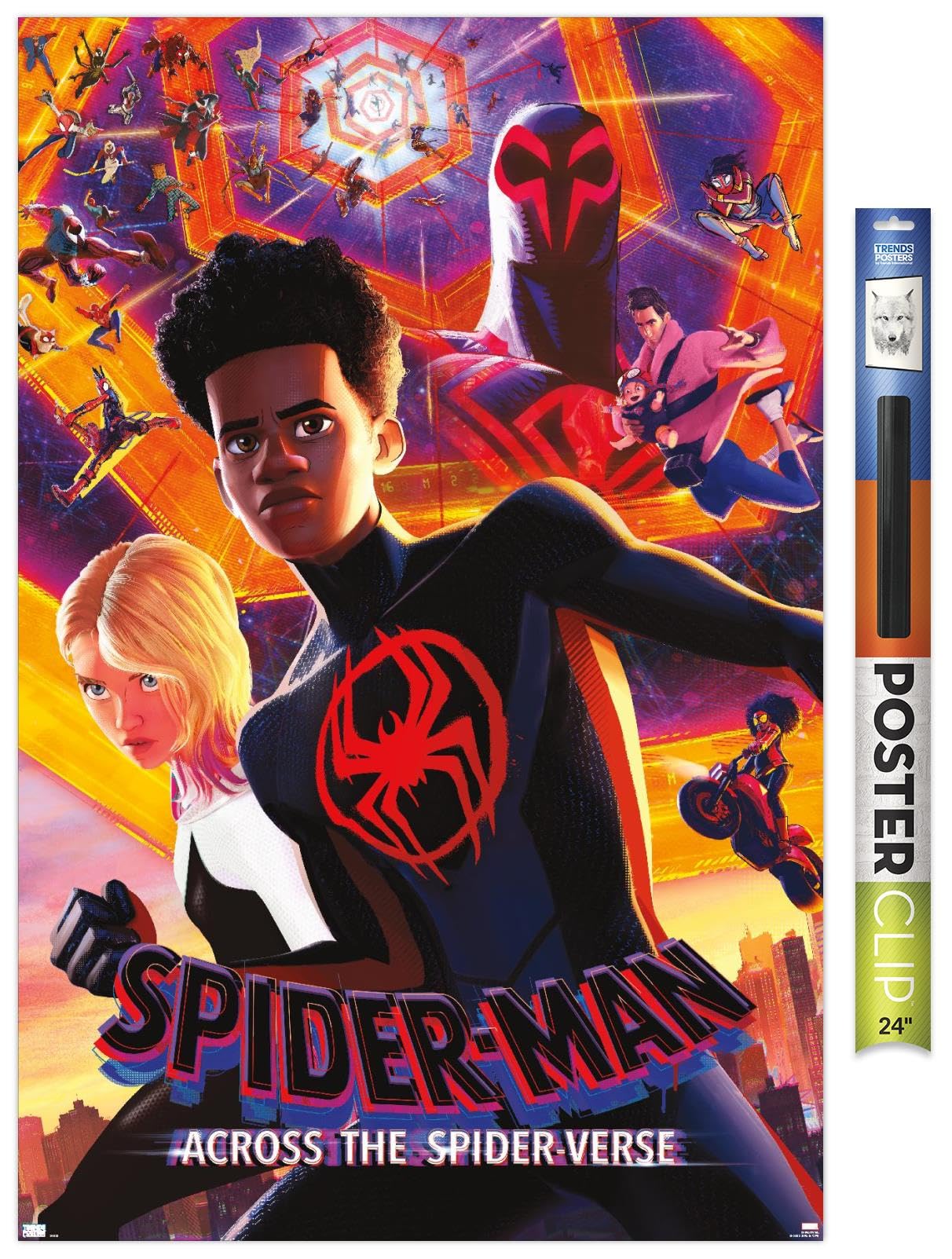 Trends International Marvel Spider-Man: Across The Spider-Verse - Group One Sheet Wall Poster, 22.37'' X 34.00'', Premium Poster