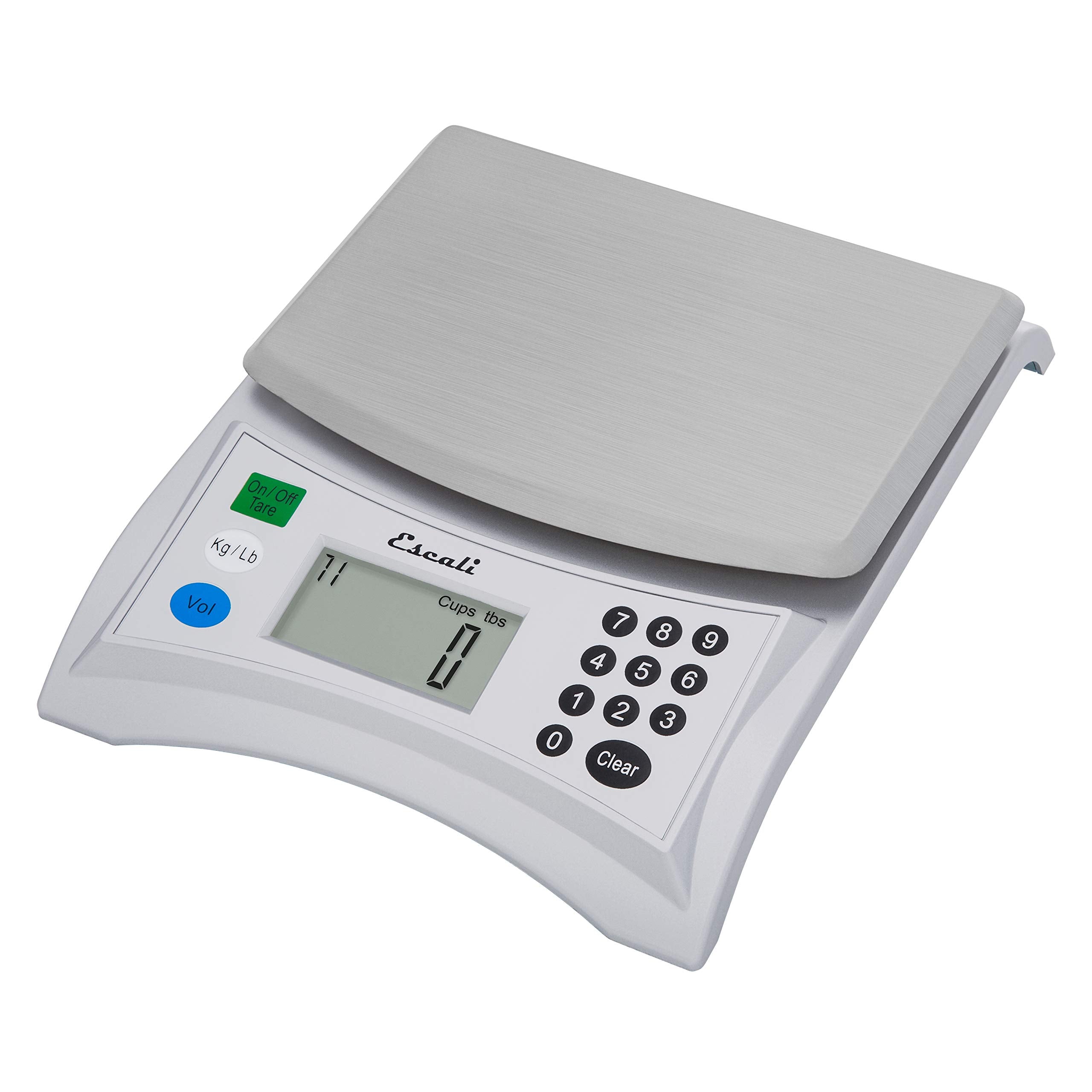 Escali Pana V136 Large Volume Measuring Kitchen/Baking/Cooking Scale, Preprogrammed With Over 150 Ingredients, LCD Digital Displ