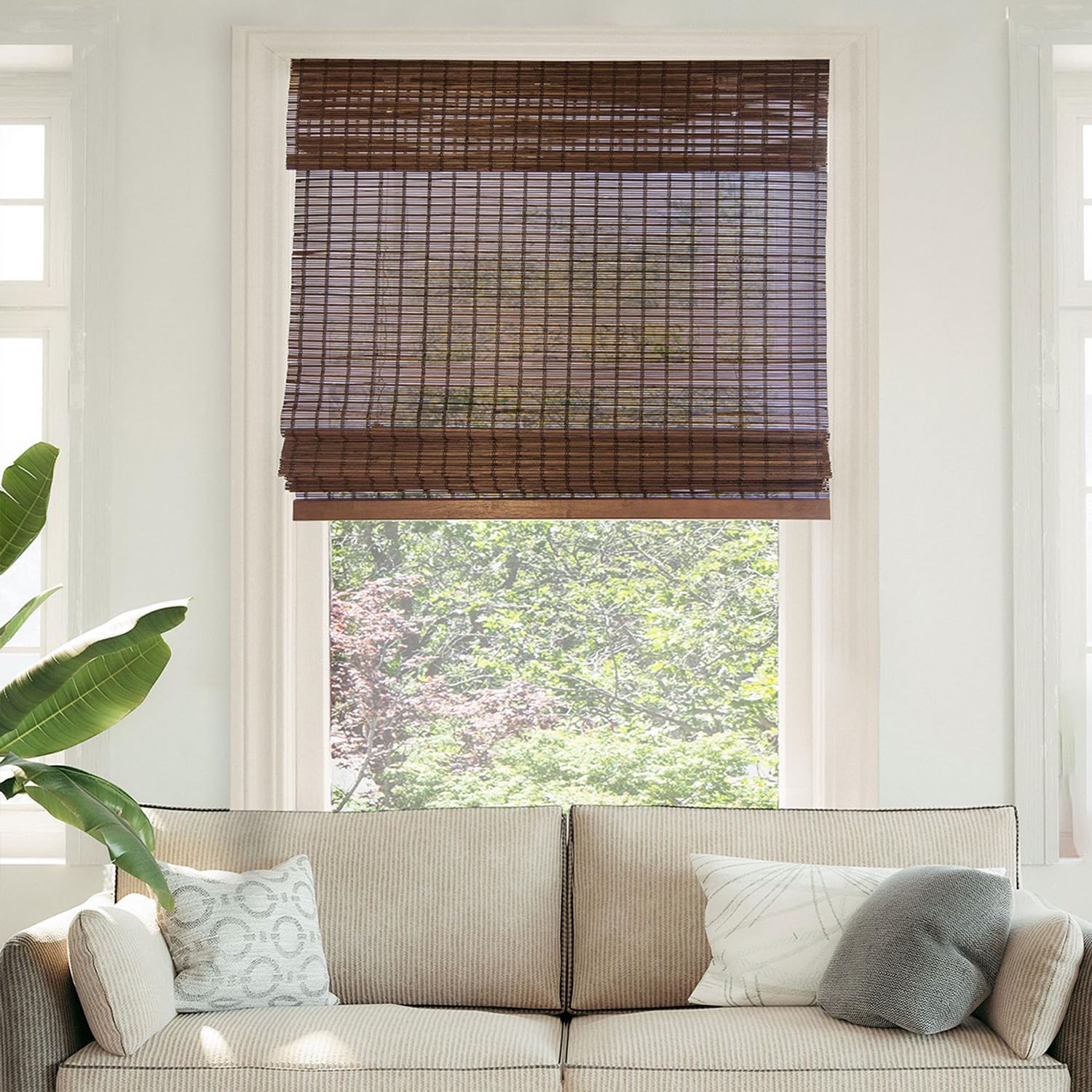 CHICOLOGY Bamboo Blinds , Bamboo Shades , Roman Shades for Windows , Roman Window Shades , Window Shades for Home , Bamboo Shade