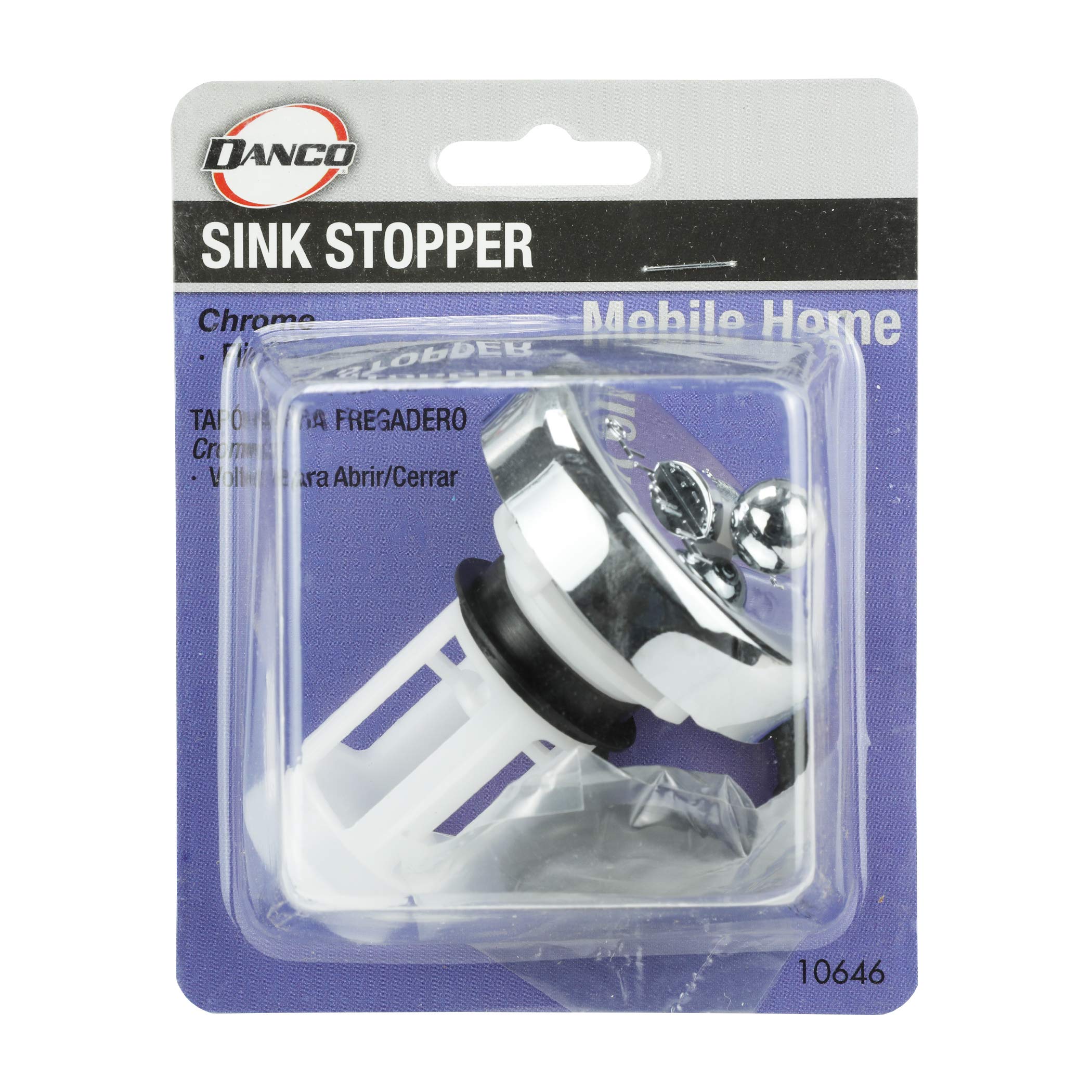 Danco 10646 Mobile Home/Rv Sink Stopper, Chrome