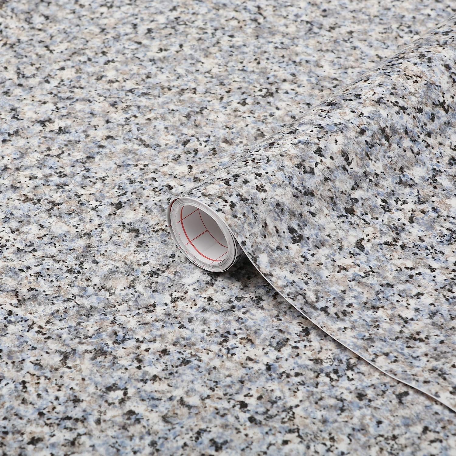 D-C-Fix 346-0180 Decorative Self-Adhesive Film, Grey Granite, 17 X 78 Roll