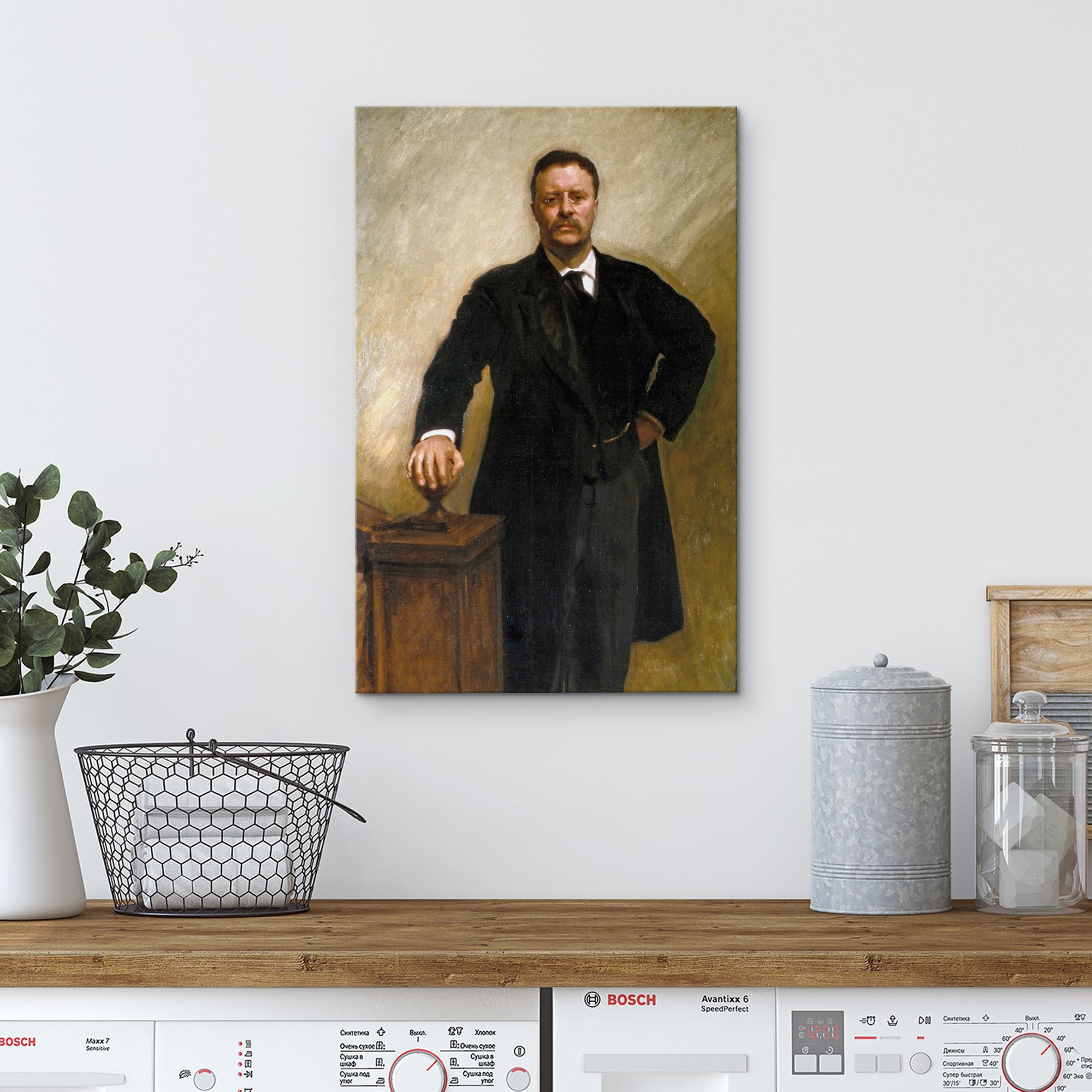 Wall26 Canvas Print Wall Art Portrait Of President Theodore Roosevelt People Pop Culture Historical Realism Famous Closeup Color