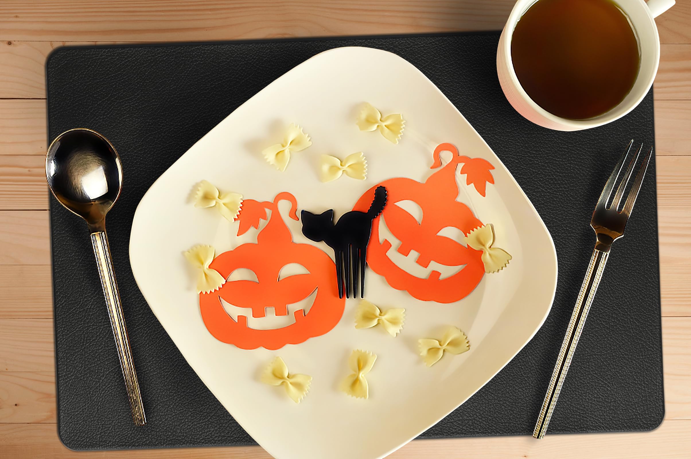 Faux Leather Placemats Heloho Navy Blue Table Place Mats Set Of 6 Waterproof Oilproof Heat Stain Resistant Placemats Washable Wi
