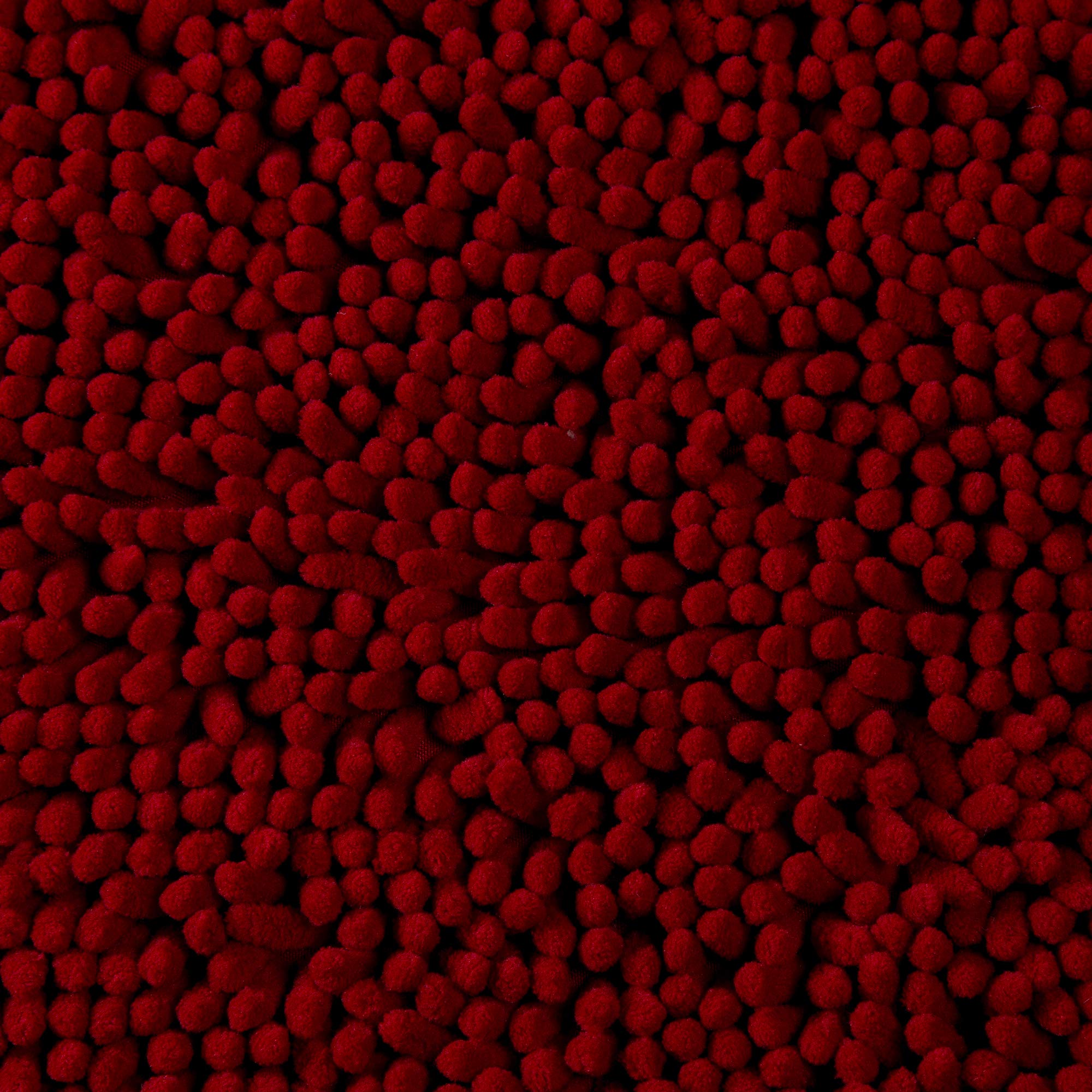 Bedford Home 2 Piece Memory Foam Shag Bath Mat Set - Burgundy