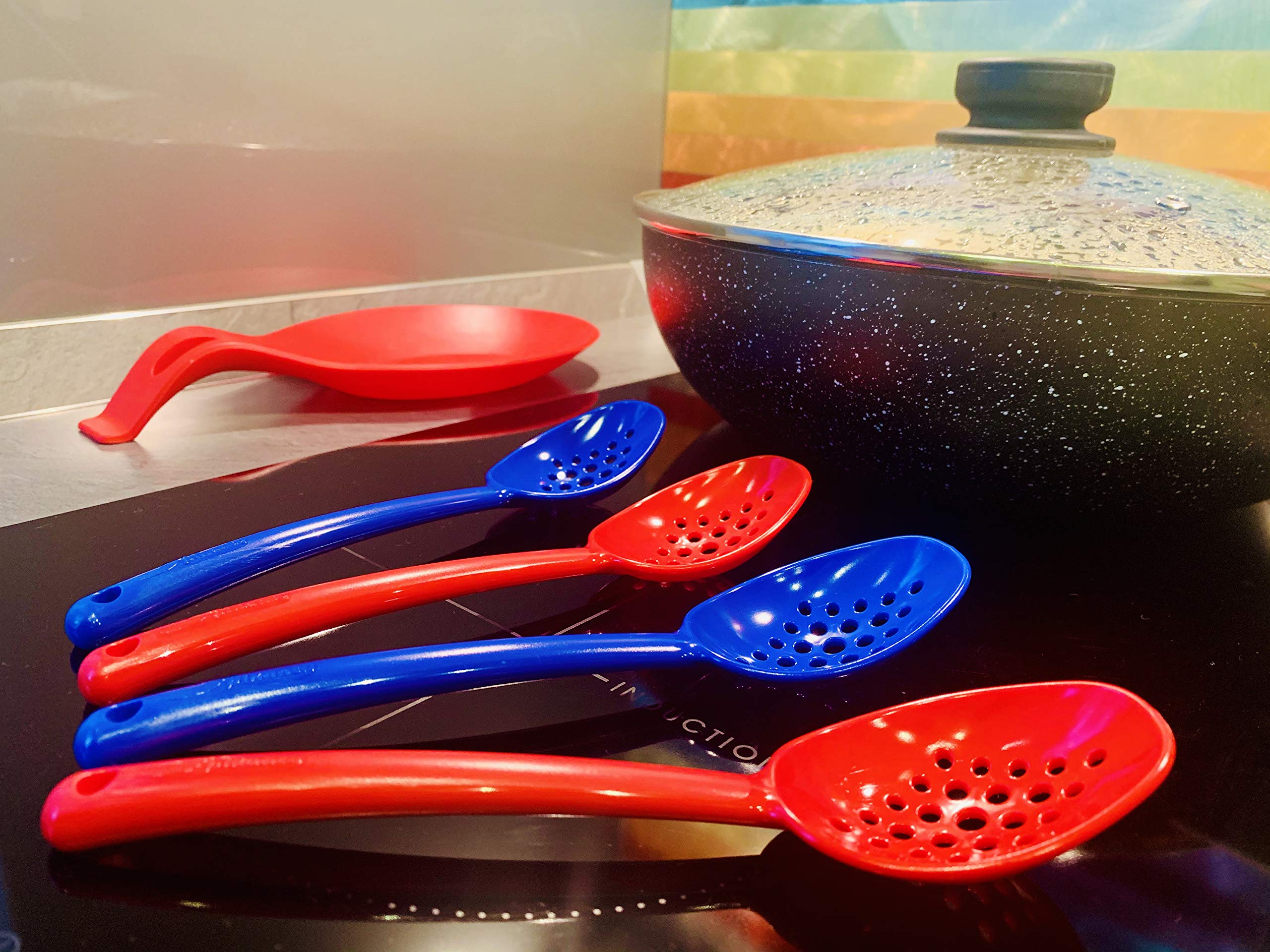 Pikanty Small Slotted Spoon - Durable and Versatile Kitchen Tool for Straining Oils  Juices  and More!