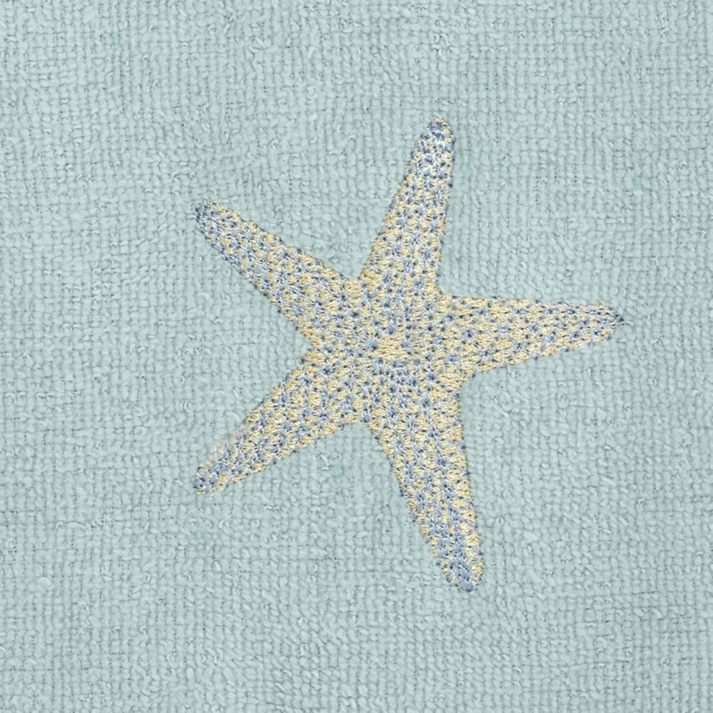 Avanti Linens - Fingertip Towel, Soft & Absorbent Cotton Towel, Coastal Inspired Bathroom Accessories (By The Sea Collection, Mi