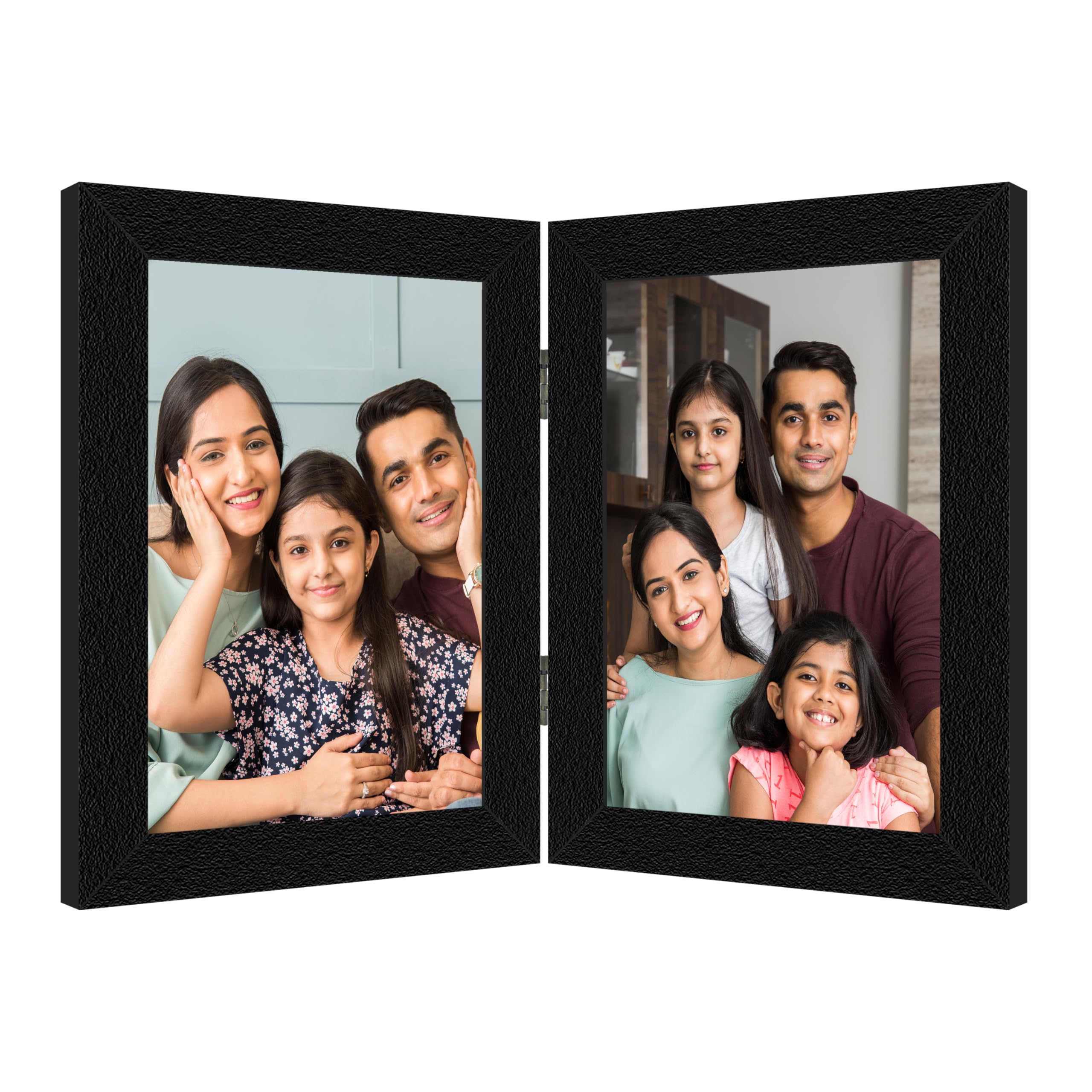 Artx Polystyrene 2 Customized Rectangular Photo Frames With Photo Upload, Foldable Table Top Frames,Tabletop Room And Home Decor