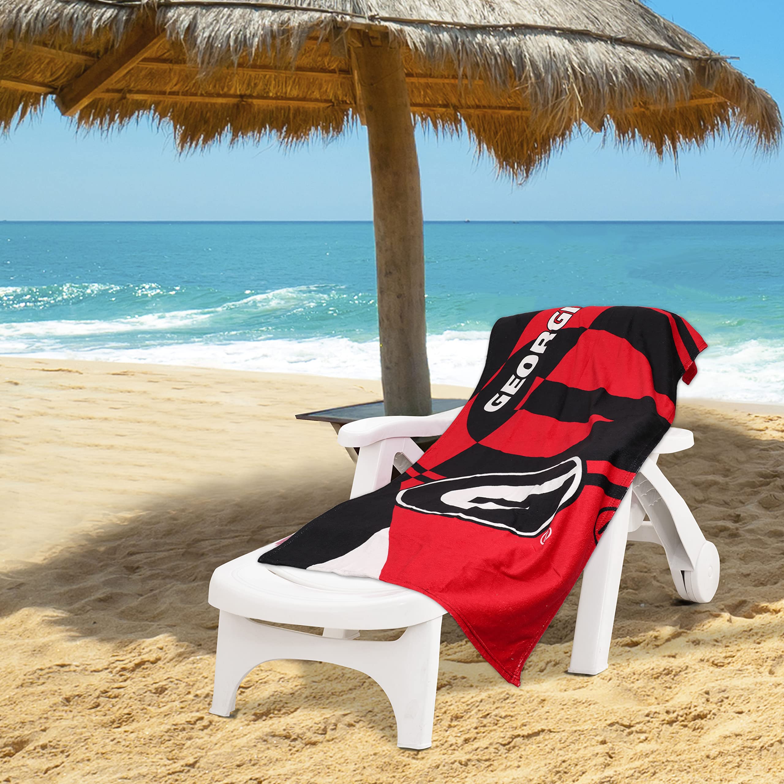 Northwest Georgia Bulldogs 30 x 60 Inch Beach Towel, Puzzle Design