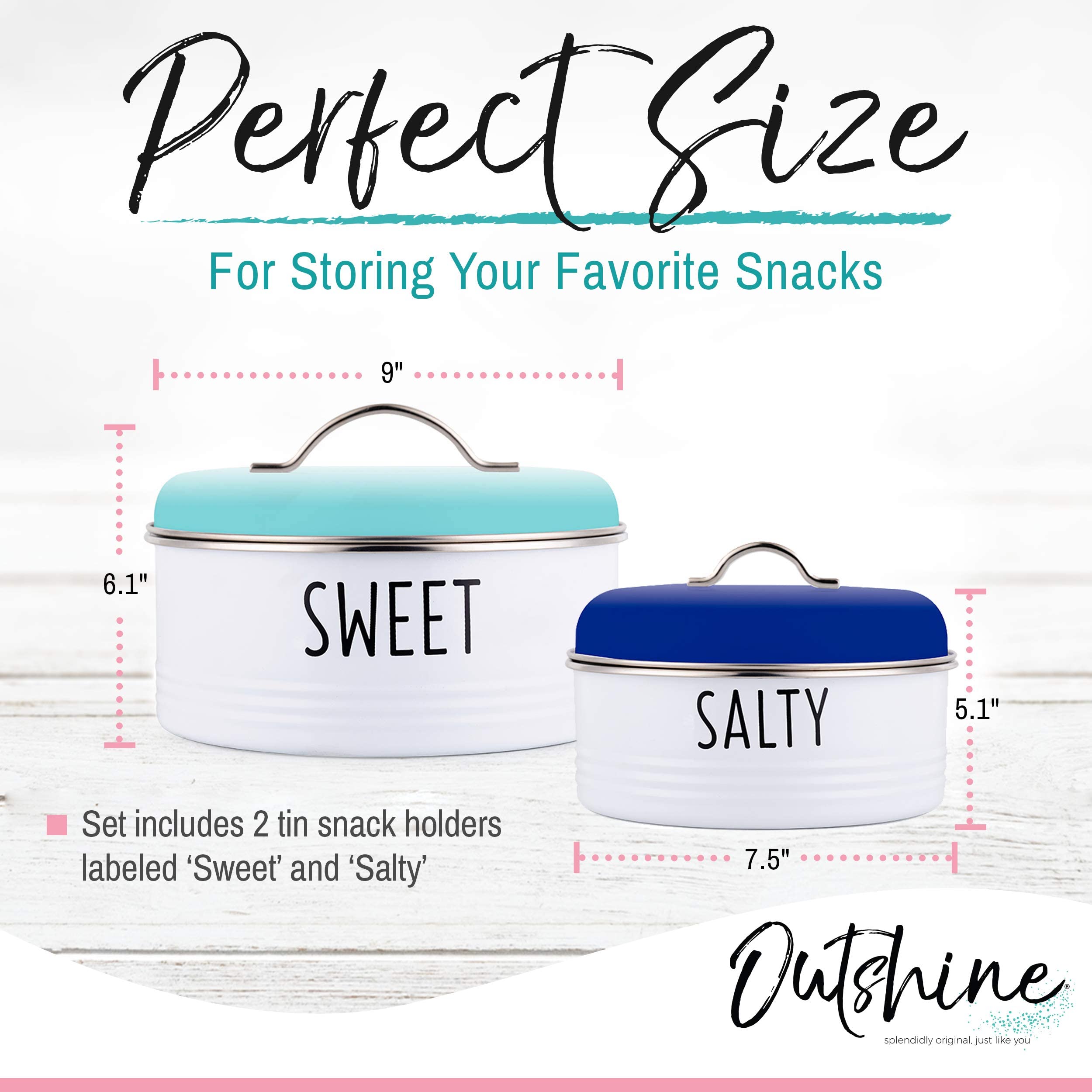 Outshine Cookie Jar With Airtight Lids | Farmhouse Cookie Jar Antique Set Of 2, Cookie Time Cookie Jar From Friends | Cookie Jar