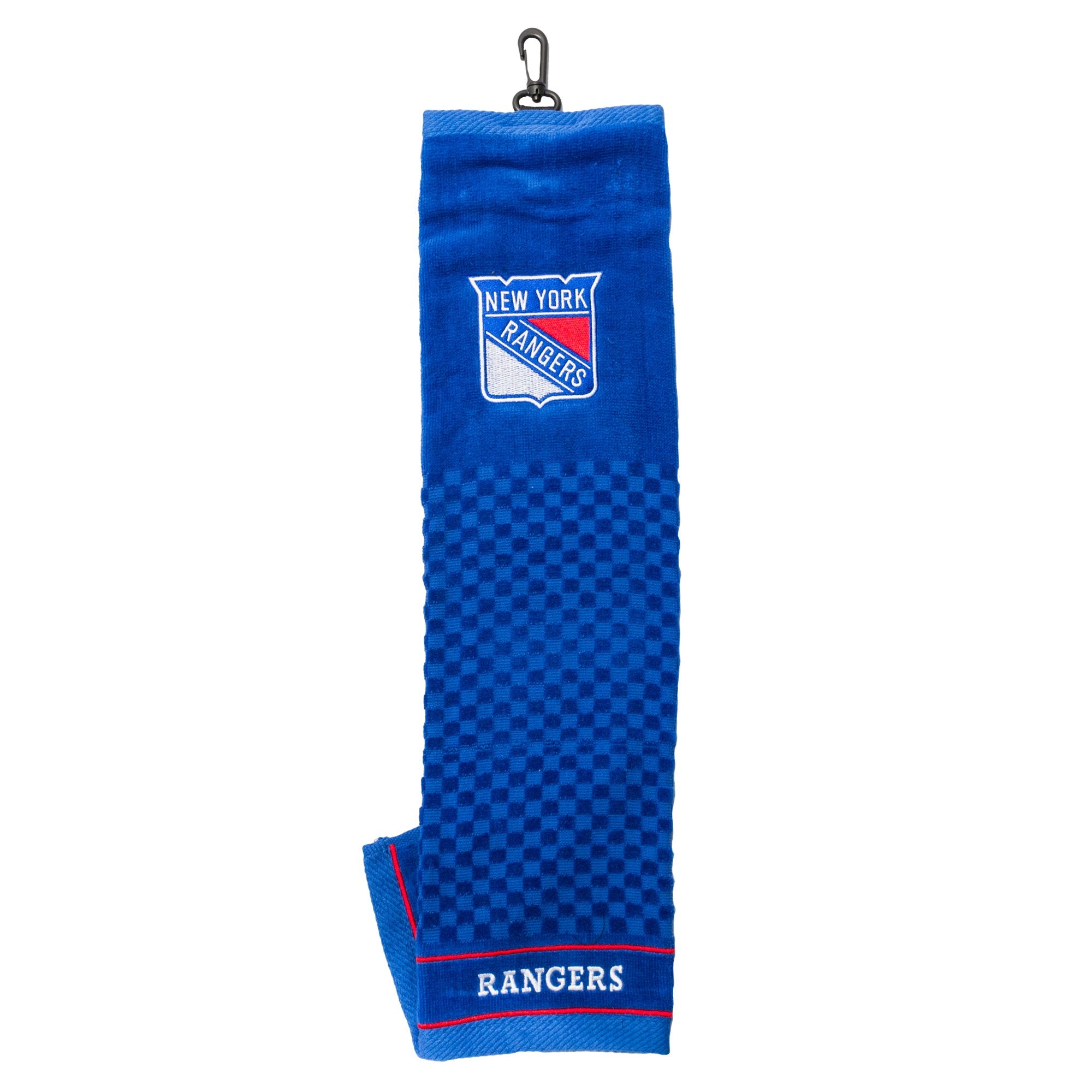 Team Golf Nhl New York Rangers Embroidered Golf Towel Embroidered Golf Towel, Checkered Scrubber Design, Embroidered Logo