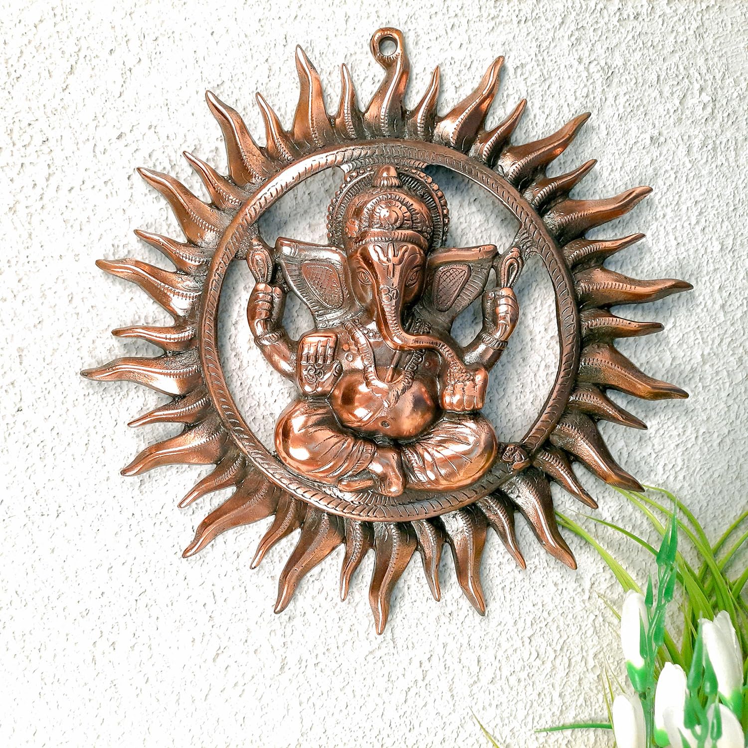 Apka Mart The Online Shop Ganesh Wall Hanging | Lord Ganesha Wall Decor - For Puja, Home & Entrance |Religoius Wall Art For Livi