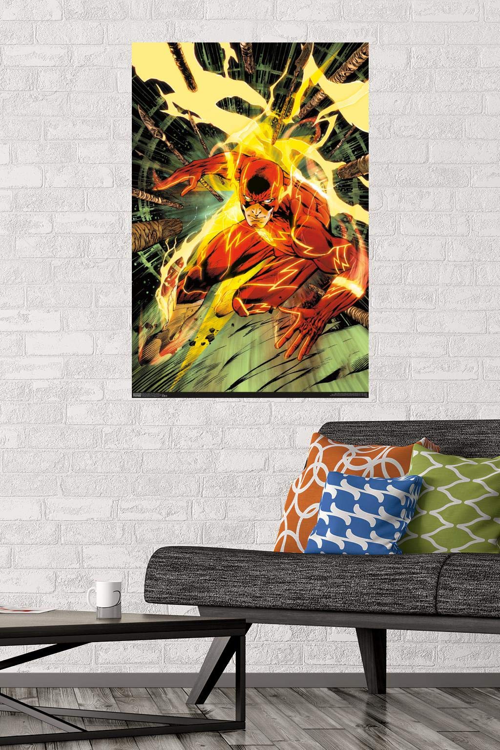 Trends International Dc Comics - The Flash - Spears Wall Poster, 22.375'' X 34'', Premium Unframed Version