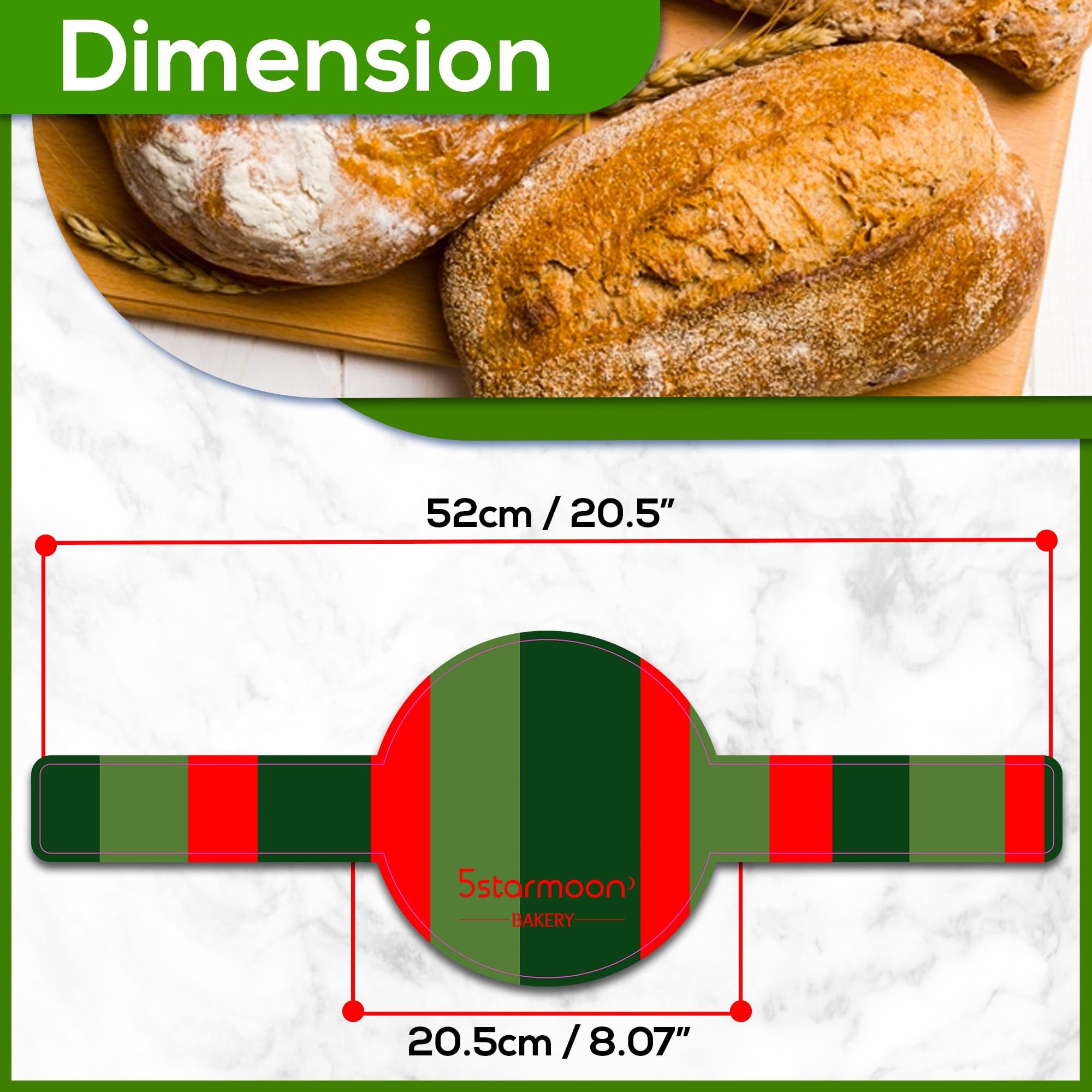 1 Silicone Bread Sling Dutch Oven Liner - Extra Thick Non-Stick Reusable Silicone Sourdough Bread Baking Mat With Long Handles -