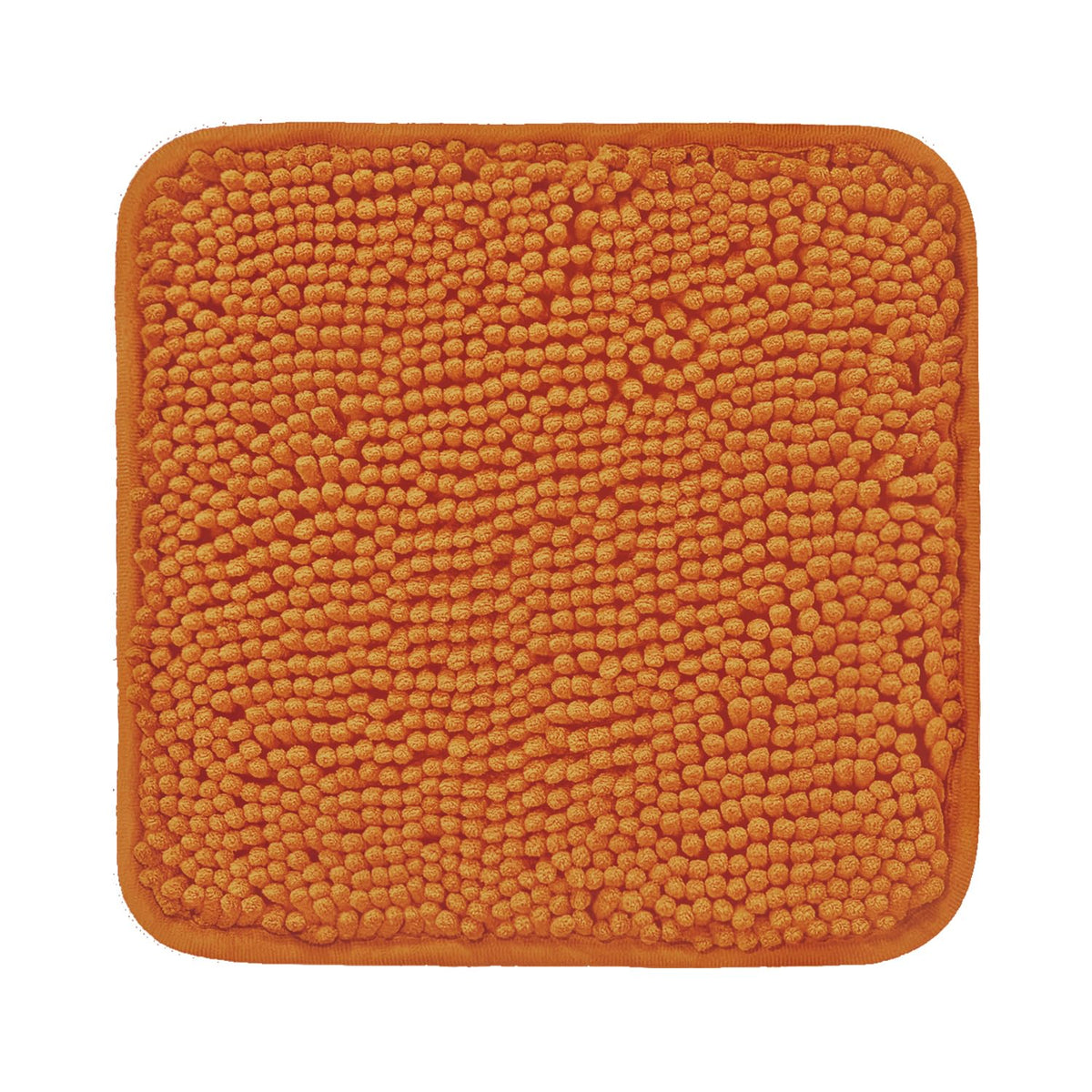Pureswan Burnt Orange Bathroom Rugs - Absorbent And Washable Bath Mat, Non-Slip, Thick Soft Chenille Bath Rugs For Bathroom Floo