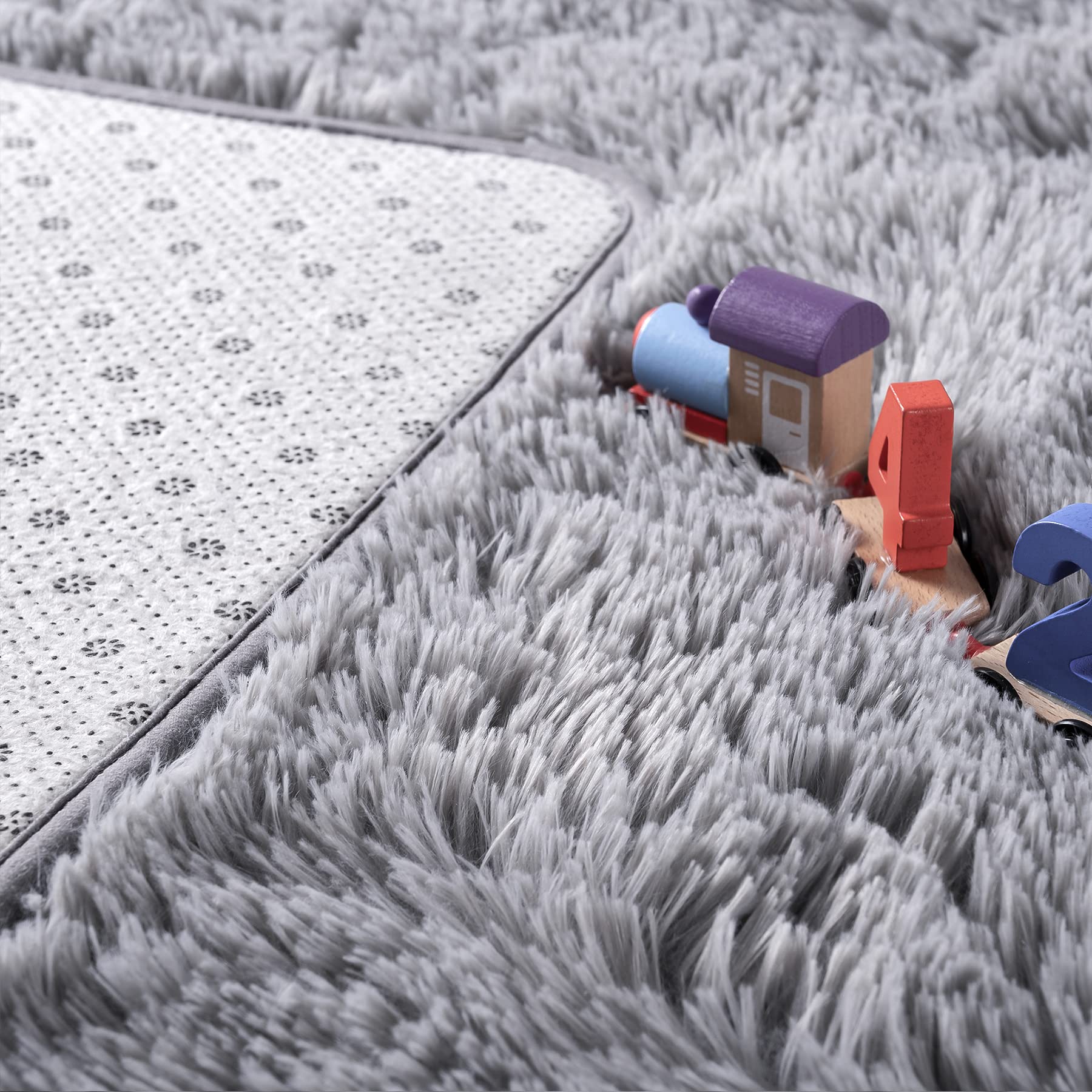 Noahas 6x9 Area Rugs for Living Room,Tie-Dyed Blue and Purple Area Rug,Big Shaggy Rugs for Bedroom,Fluffy Large Carpet,Soft Kids