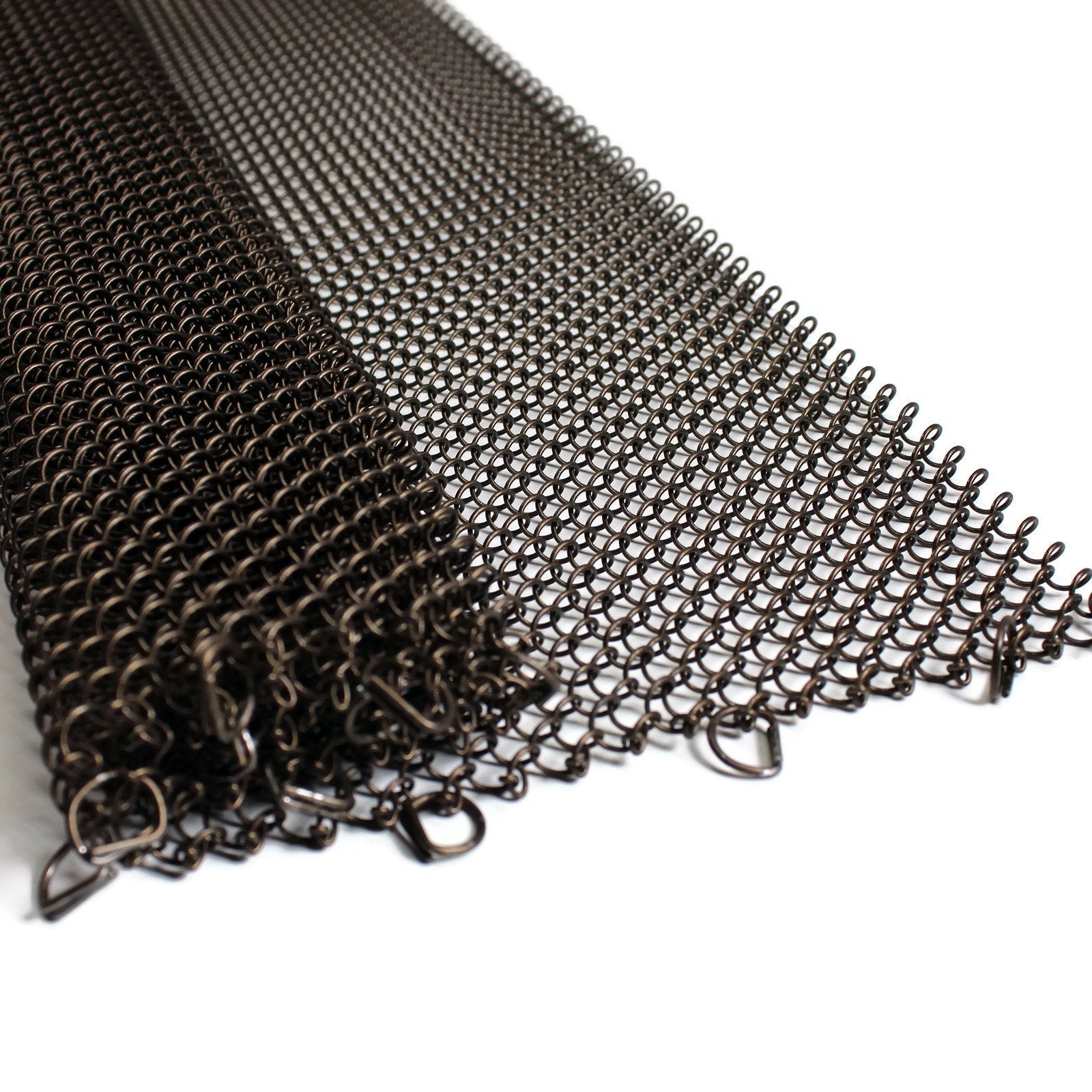 Midwest Hearth Fireplace Screen Mesh Curtain 28 High (Made In Usa) Two 24 Wide Panels (Antique Bronze)