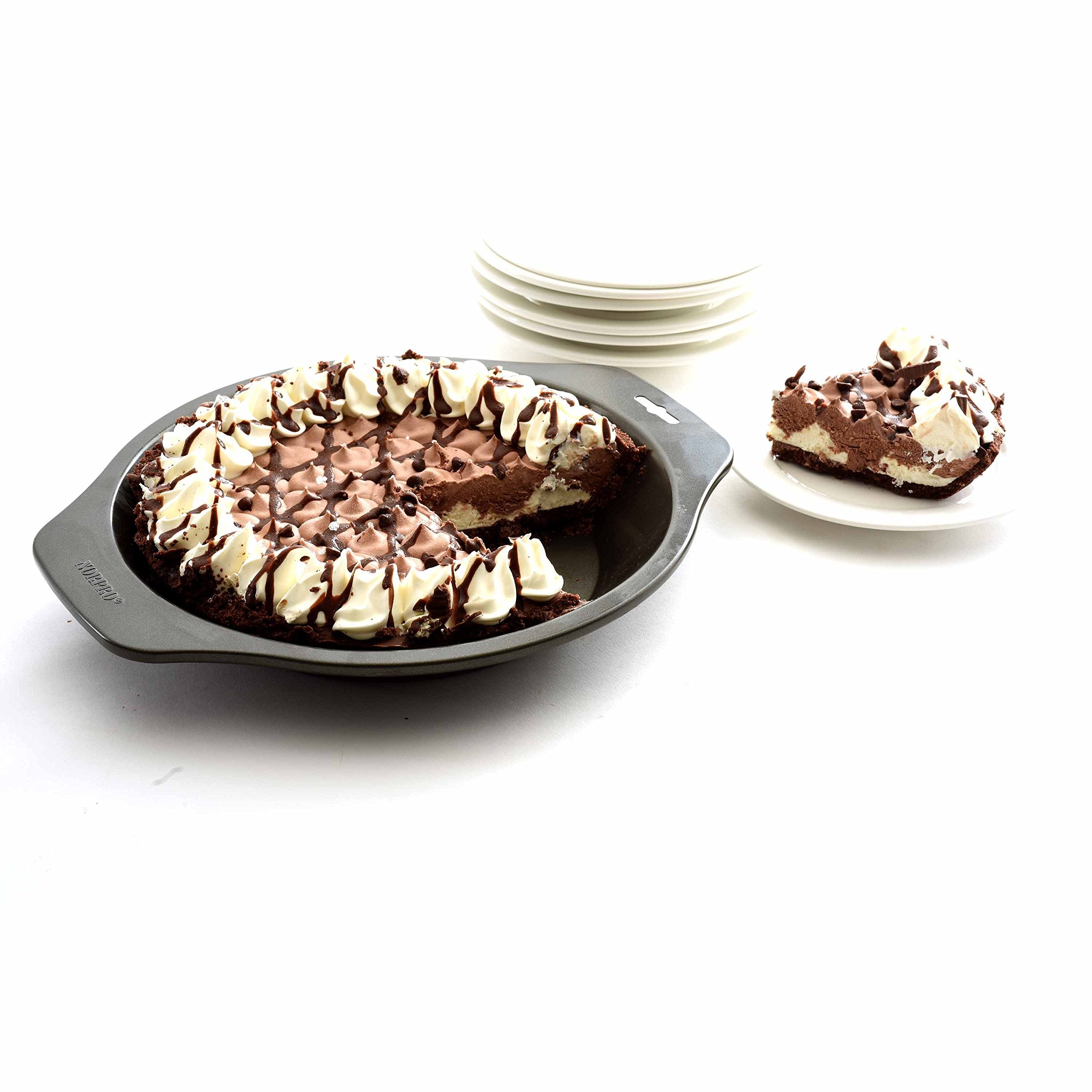 Norpro 3925 Nonstick 9 Inch Pie Pan, 9In/23Cm X 1In/2.5Cm, As Shown