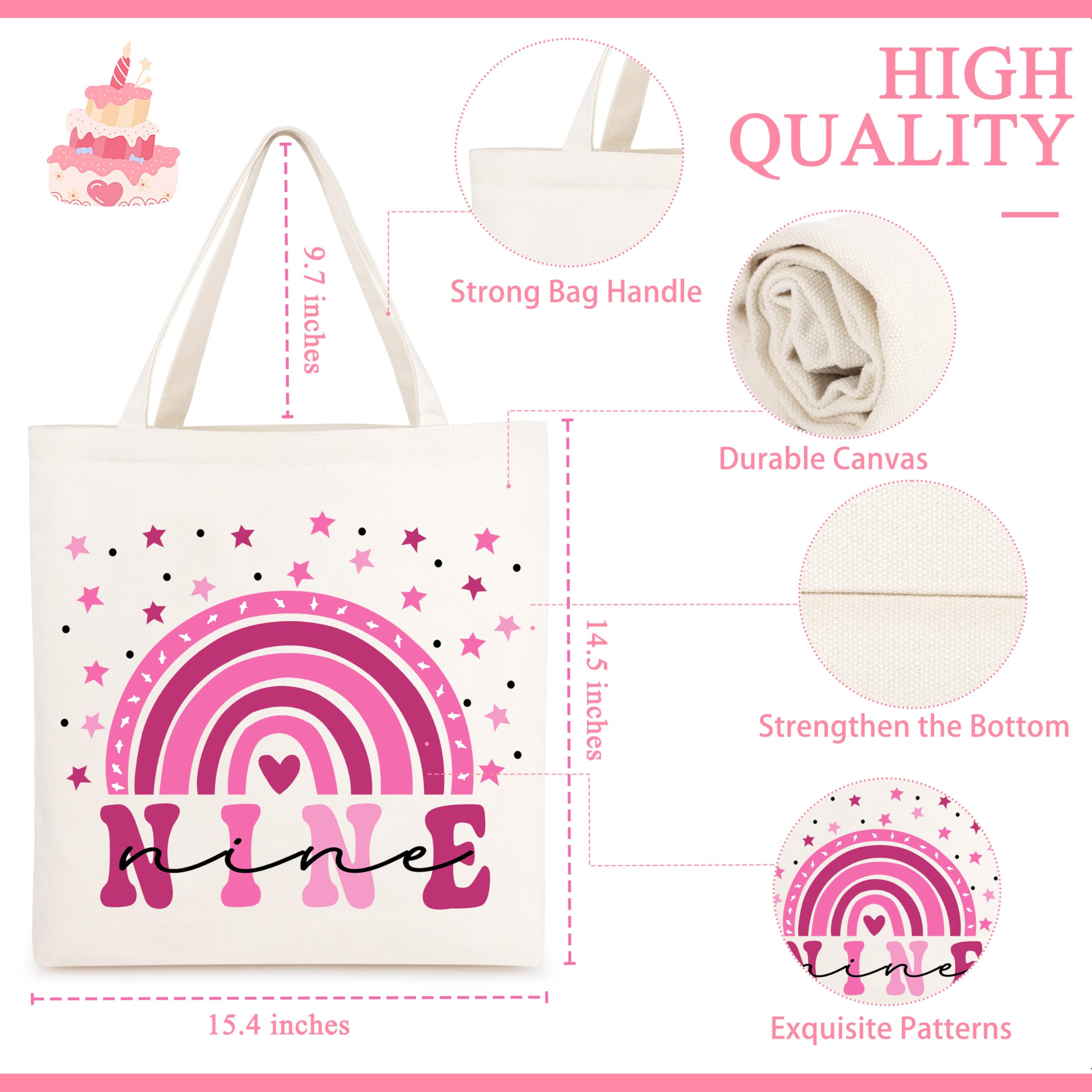 JTENGTOP 9 Year Old Beautiful Teen Girl Birthday Gifts Ideas, Gift Gifts for 9 Year Old Sweet Teen Girls, Top 9th Birthday Decor
