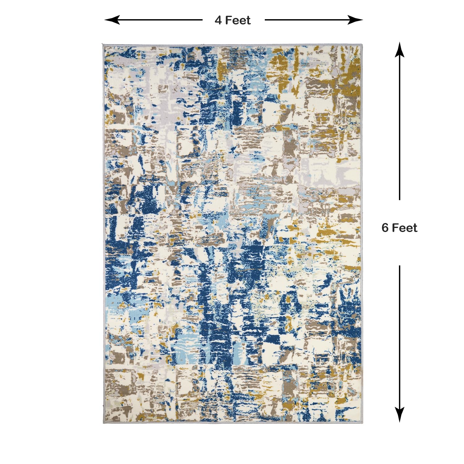 Welspun Wonder-Full Polyster Carpet-Blue