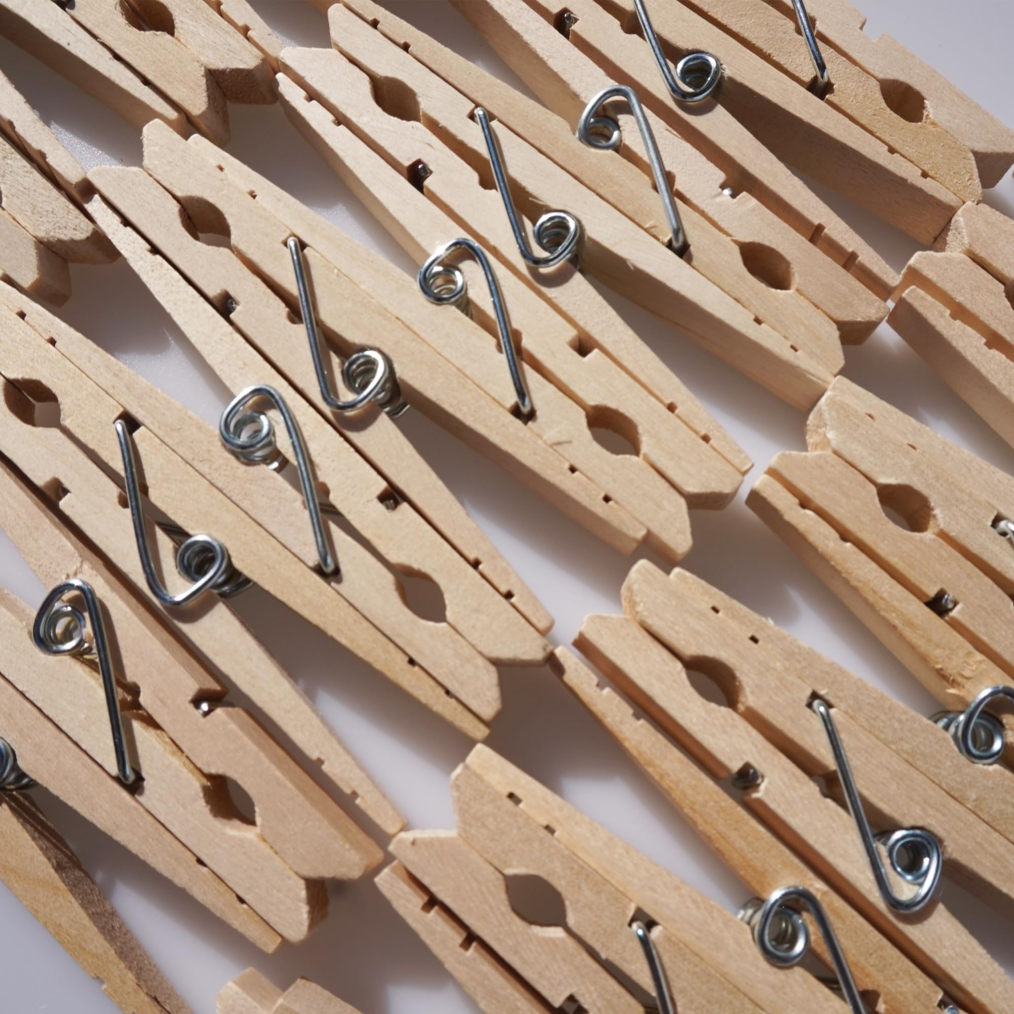 Lwr Crafts Wooden Large Clothespins 3-5/16'' 8.4Cm 30 Pieces Per Pack (Natural)