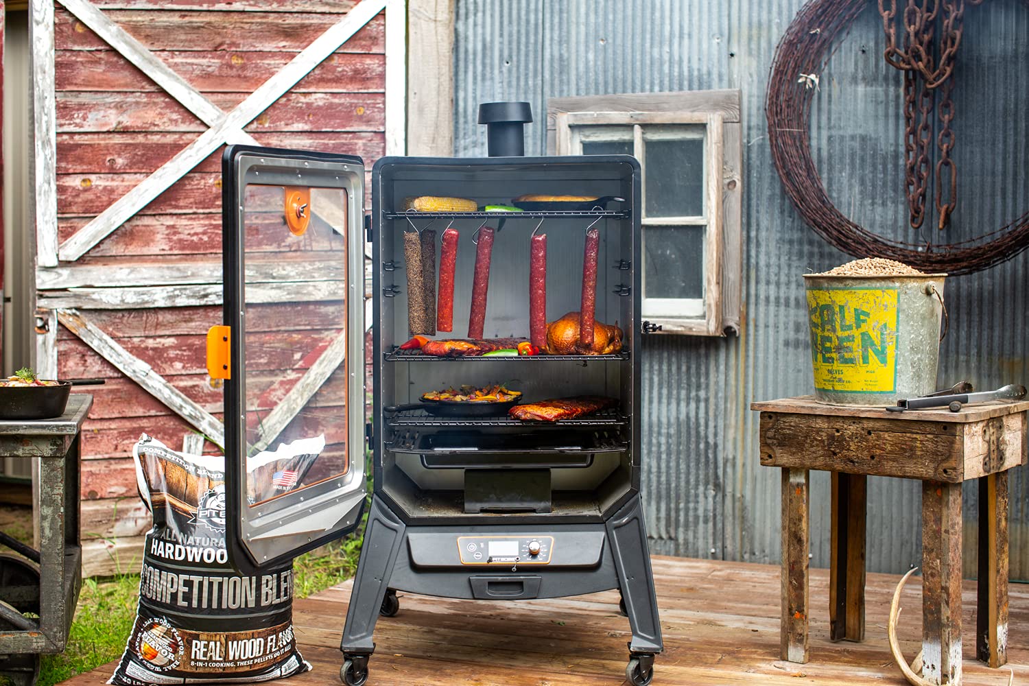 Pit Boss 76115 12 Pack Sausage Hooks Grill Tool, Silver