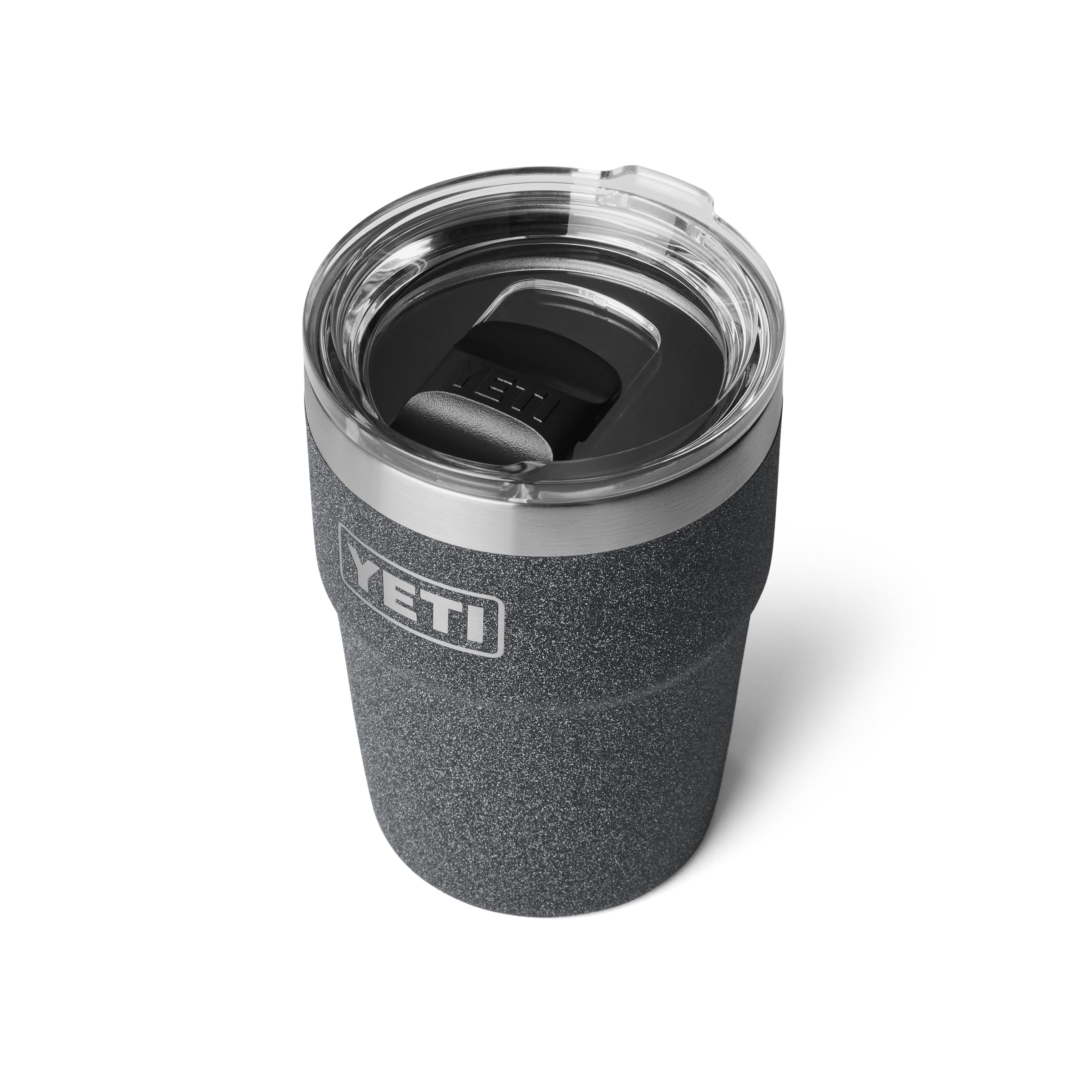 YETI Rambler 16 oz Stackable Tumbler, Vacuum Insulated, Stainless Steel with MagSlider Lid, Black Stone