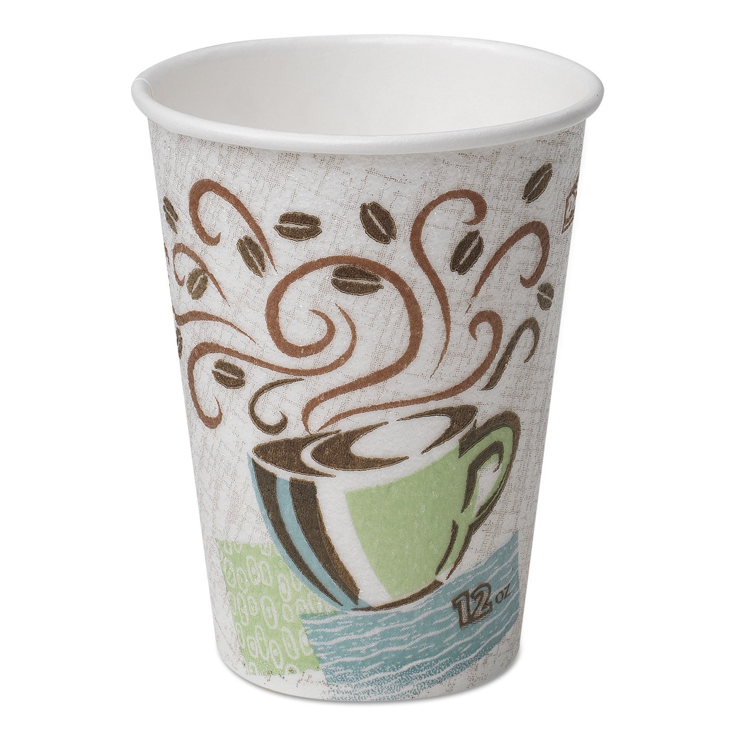 Georgia-Pacific Dxe5356Cd Dixie Hot Cups, Paper, 16Oz, Coffee Dreams Design, Pack Of 50