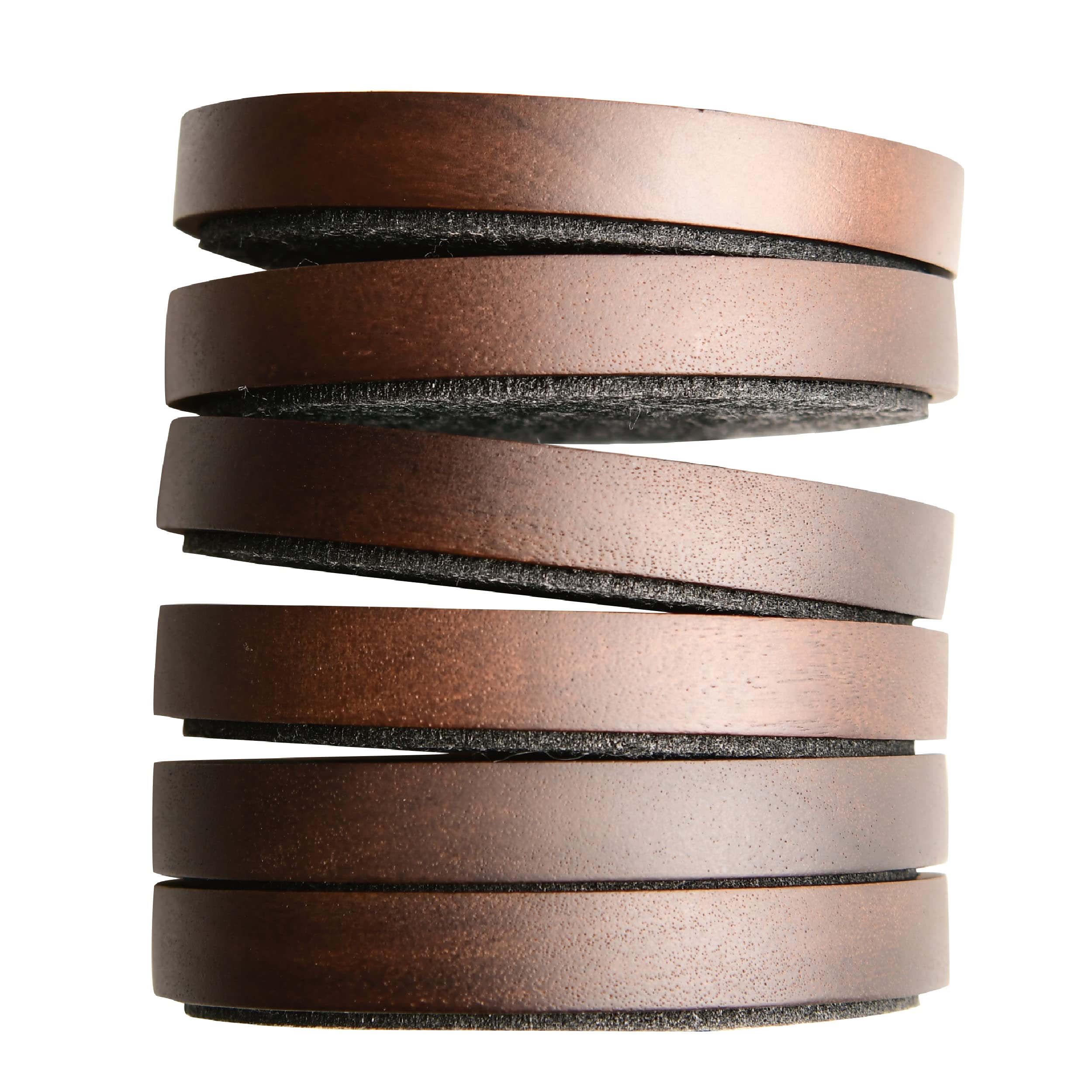 Wood Coaster For Drinks, 4.3 Inch, Set Of 6, Absorbent And Insulation Felt Stackable Cup Holders, Coasters For Wooden Table, Des