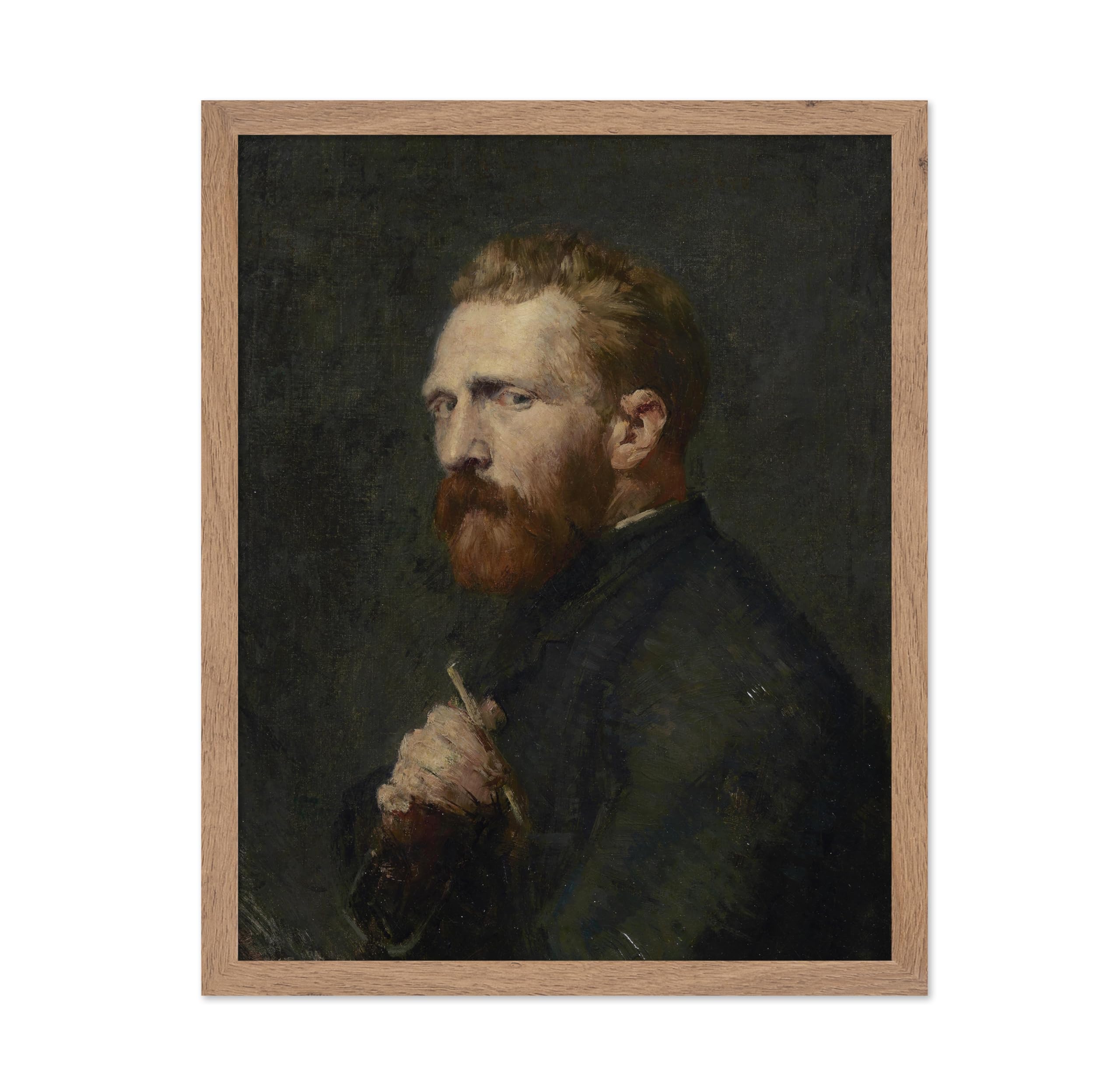 Poster Master Antique Russell Poster - Vintage Impressionism Print - Gift for Artist, Painter - Van Gogh Portrait, Moody, Dark -