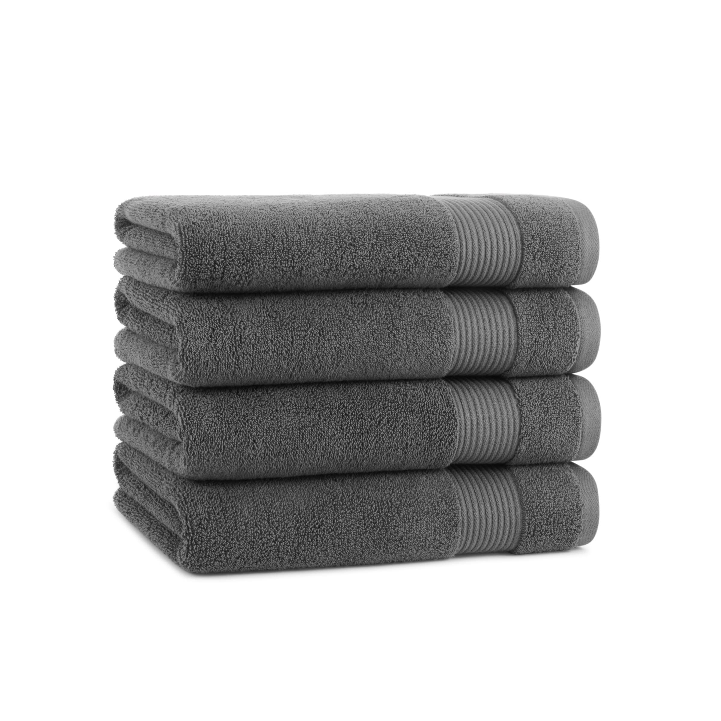 Arkwright Bath Towels Set Of 4 - Super Soft 100% Cotton, 600 Gsm Quick Dry & Absorbent, Luxury Bathroom Essentials For Hotels, S