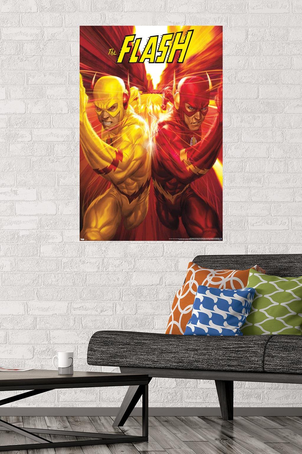 Trends International Dc Comics - The Flash And The Reverse Flash - Race Wall Poster, 22.375'' X 34'', Unframed Version