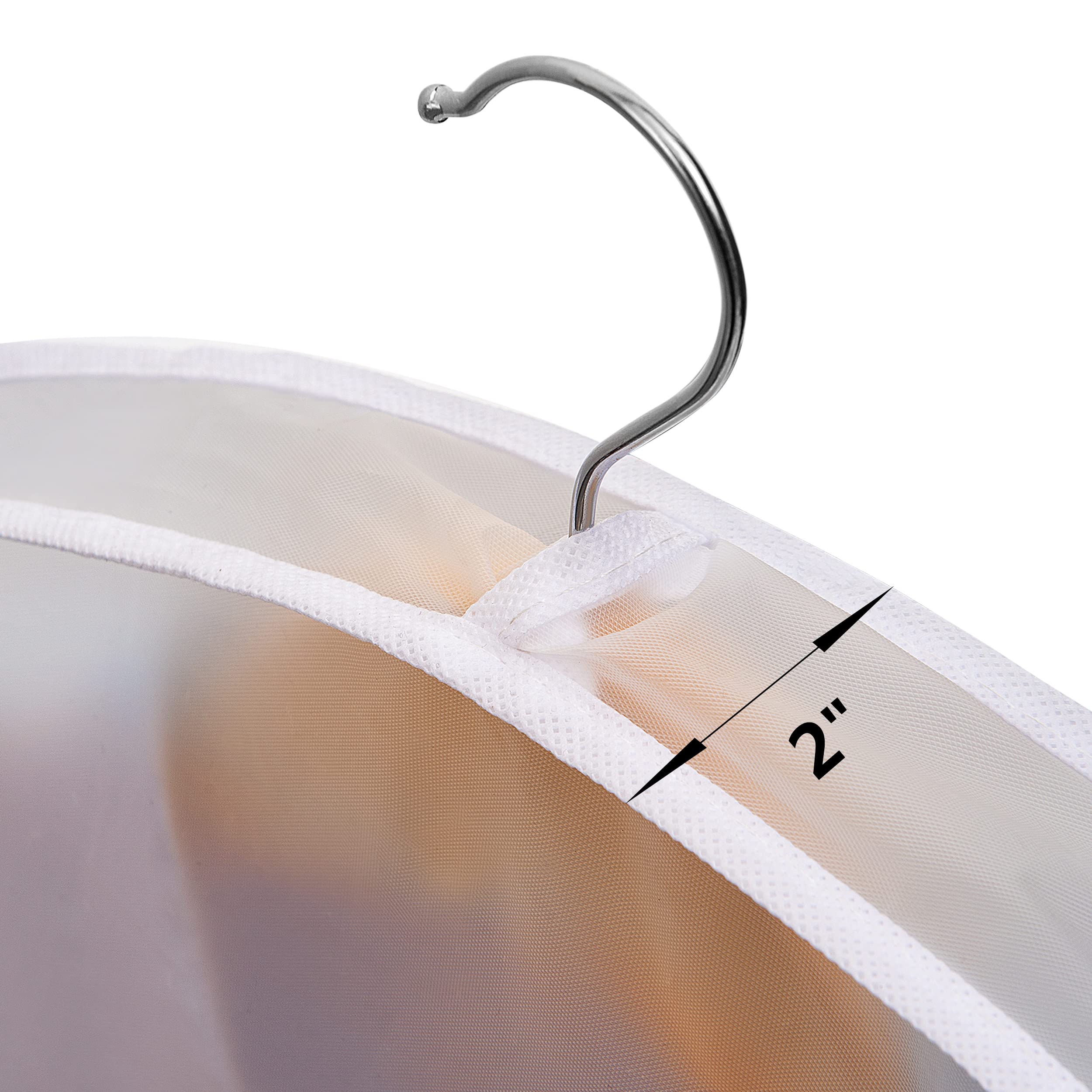 Shoulder Covers Plastic Hanger Covers for Clothes (Set of 12) Closet Clothes Protectors Breathable Clear Jacket Cover with 2 '' Gusset for Suit  Coat  Jackets  Blouses  Dress - 24 ' ' x12 '' x2 ' '/12 Pack