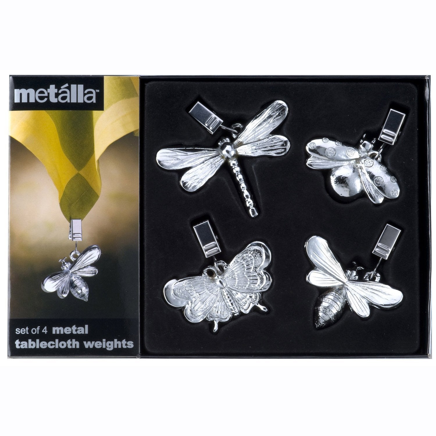 Prodyne TW-10-D Tablecloth Weights, 3 Silver