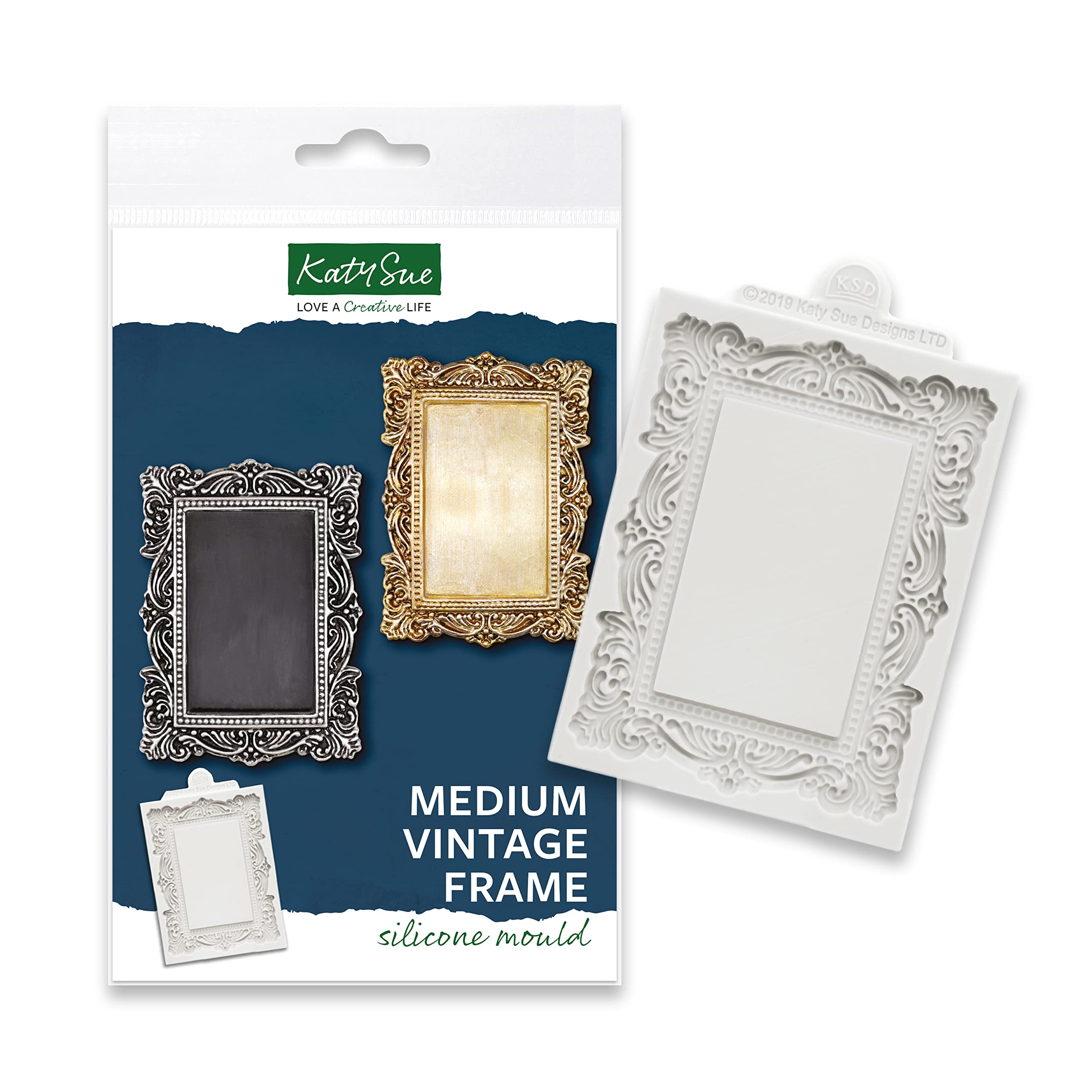 Katy Sue Medium Vintage Frame Silicone Mold For Cake Decorating & Crafts