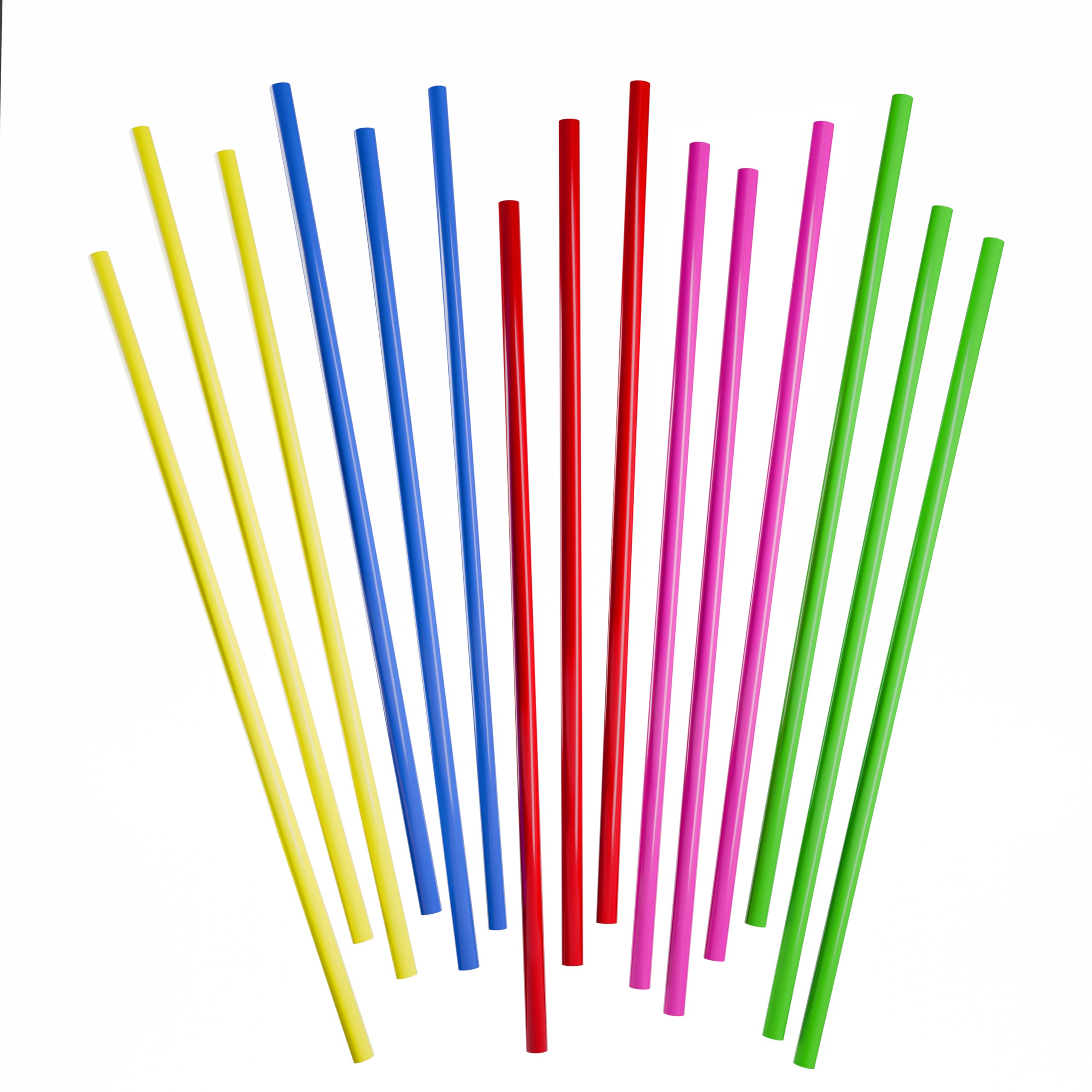 Disposable Plastic Coffee Stirrer Straw - 5 Inch Sip Stir Stick (Mixed, 2000)