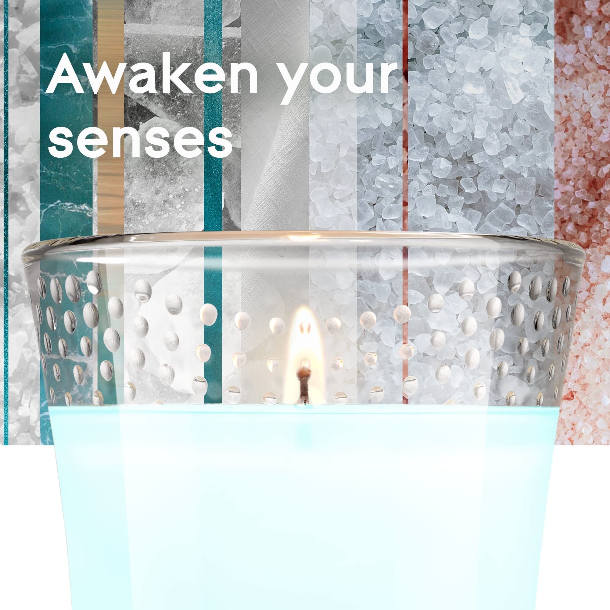 Glade Candle Jar, Air Freshener, Sky & Sea Salt, 3.4 oz, 2 Count