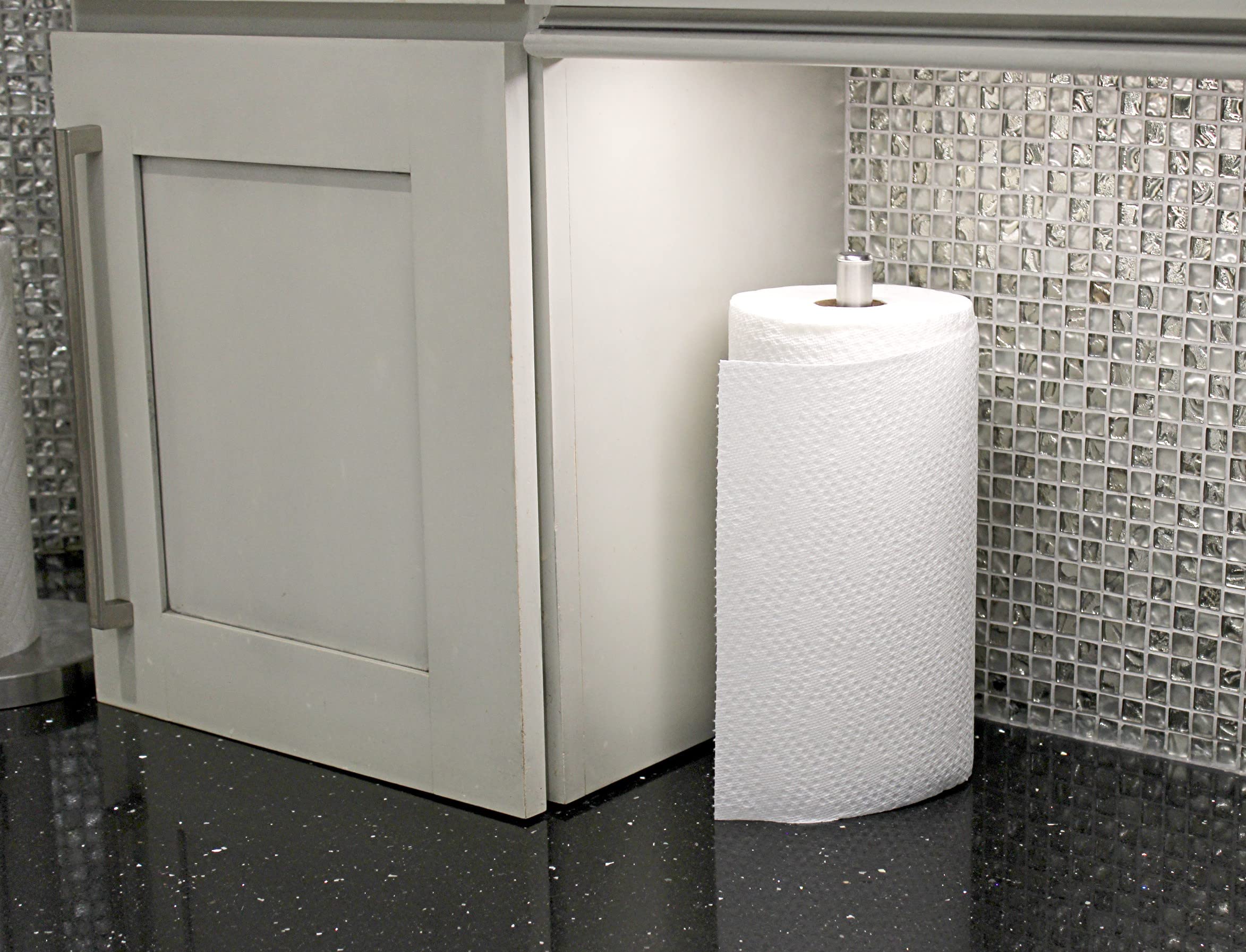 Stainless Steel Suction Cup Paper Towel Holder Kitchen Bathroom Spare Toilet Paper Holder With Nonslip Stable Super Suction Grip