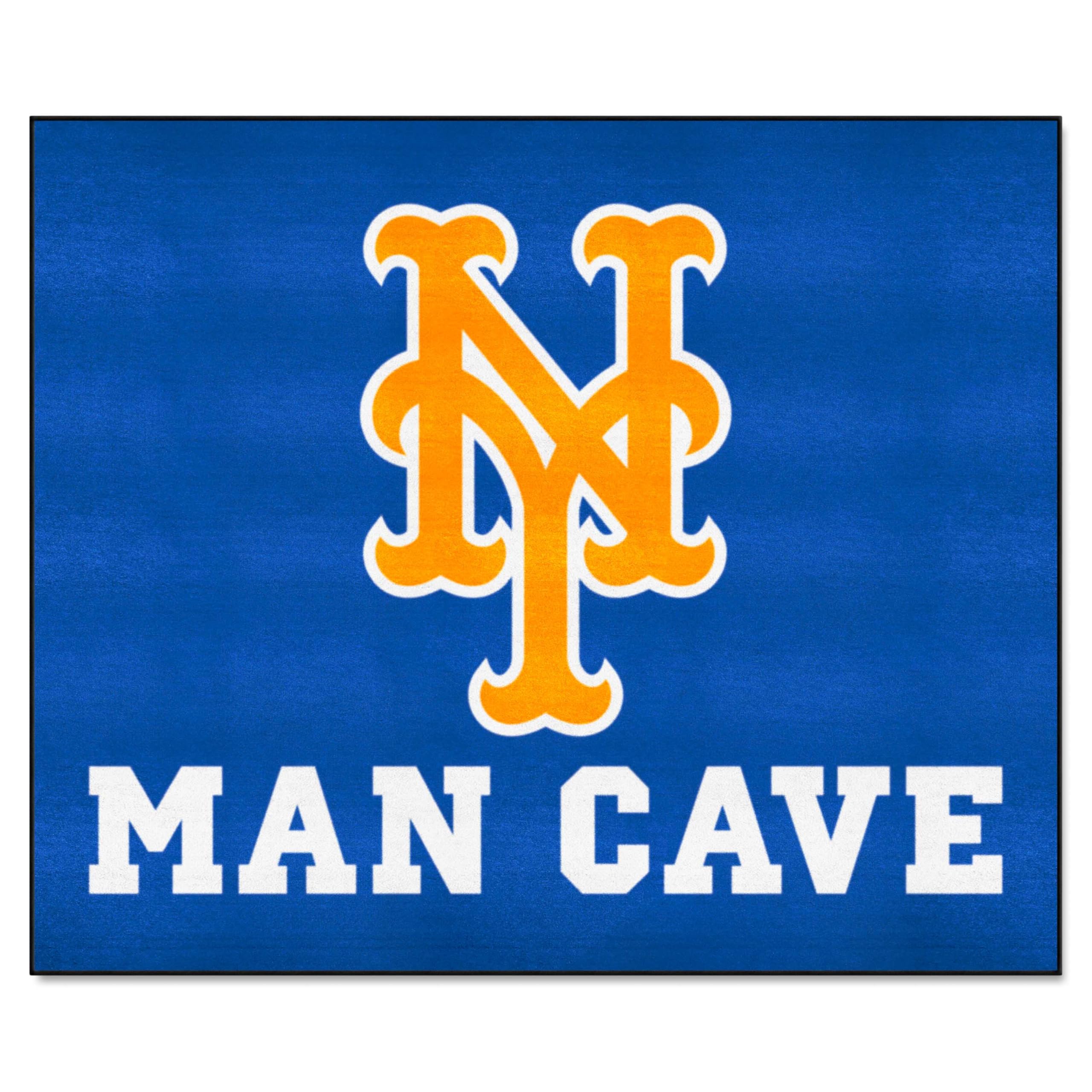 FANMATS 22441 New York Mets Man Cave Tailgater Rug - 5ft. x 6ft.
