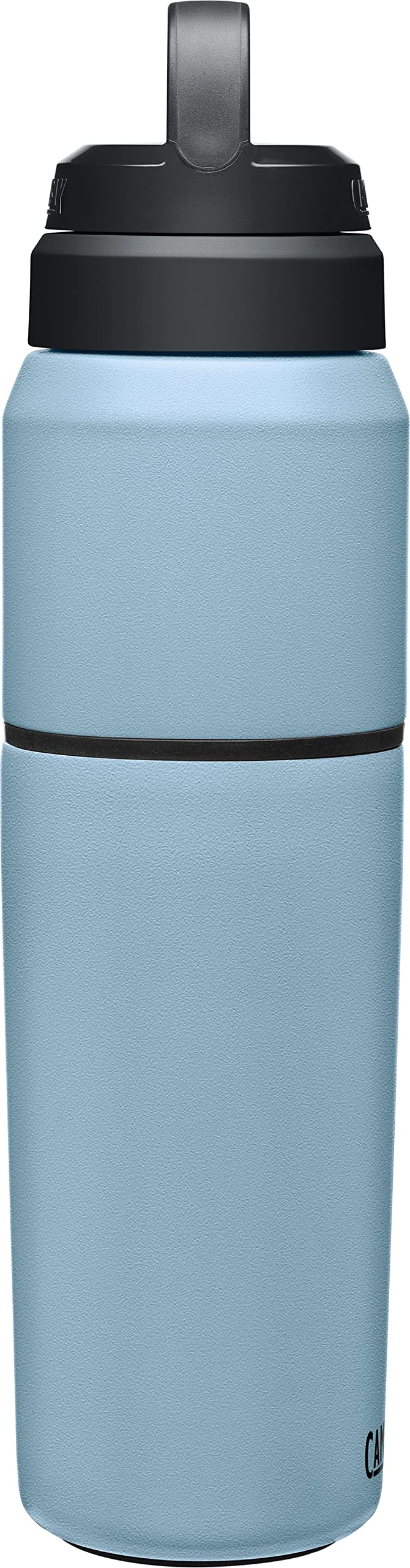 Camelbak Products MultiBev Water Bottle & Travel Cup - Vacuum Insulated Stainless Steel - Dusk Blue - 22oz bottle & 16oz cup