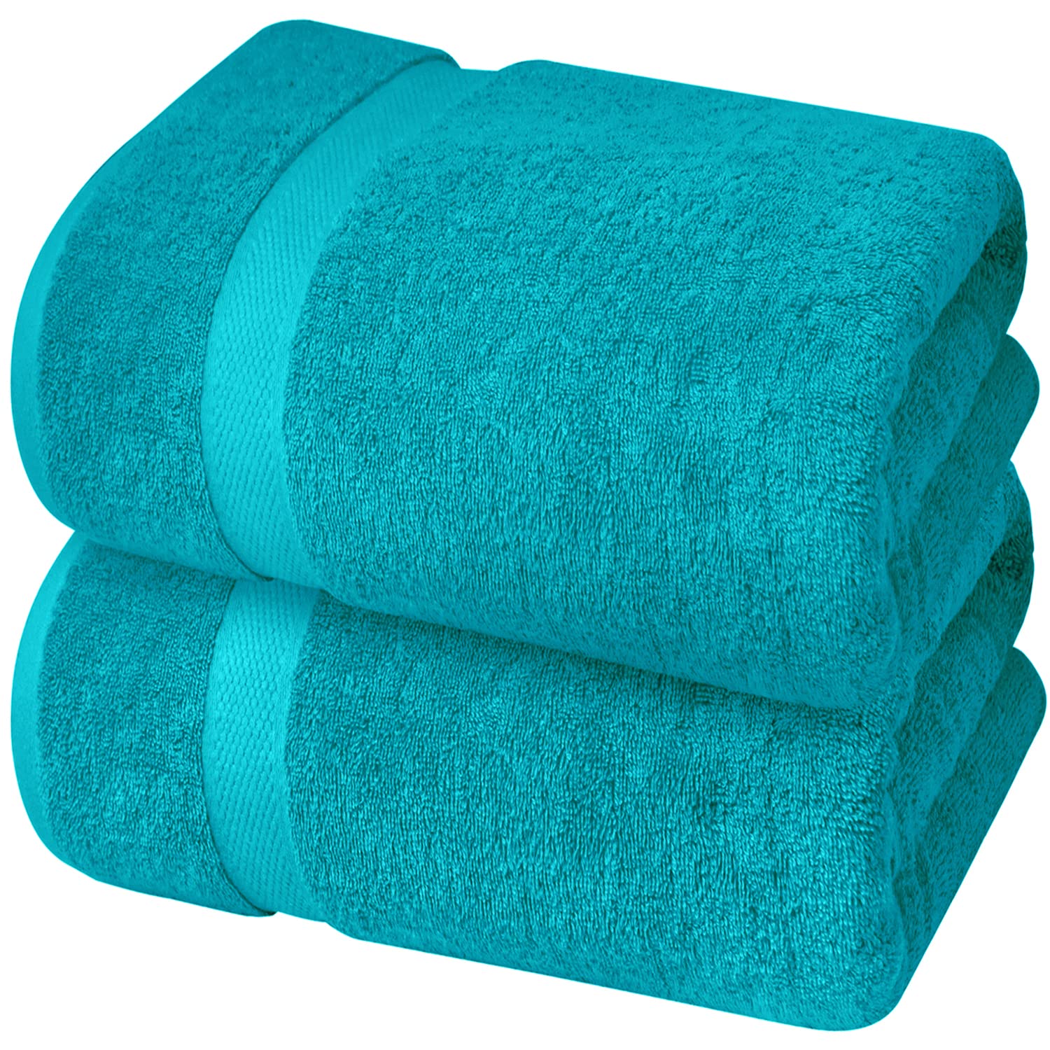 Infinitee Xclusives Premium Teal Bath Sheets - Pack Of 2, 35X70 Inches Large Bath Sheet Towel - 100 Cotton Ultra Soft And Absorb