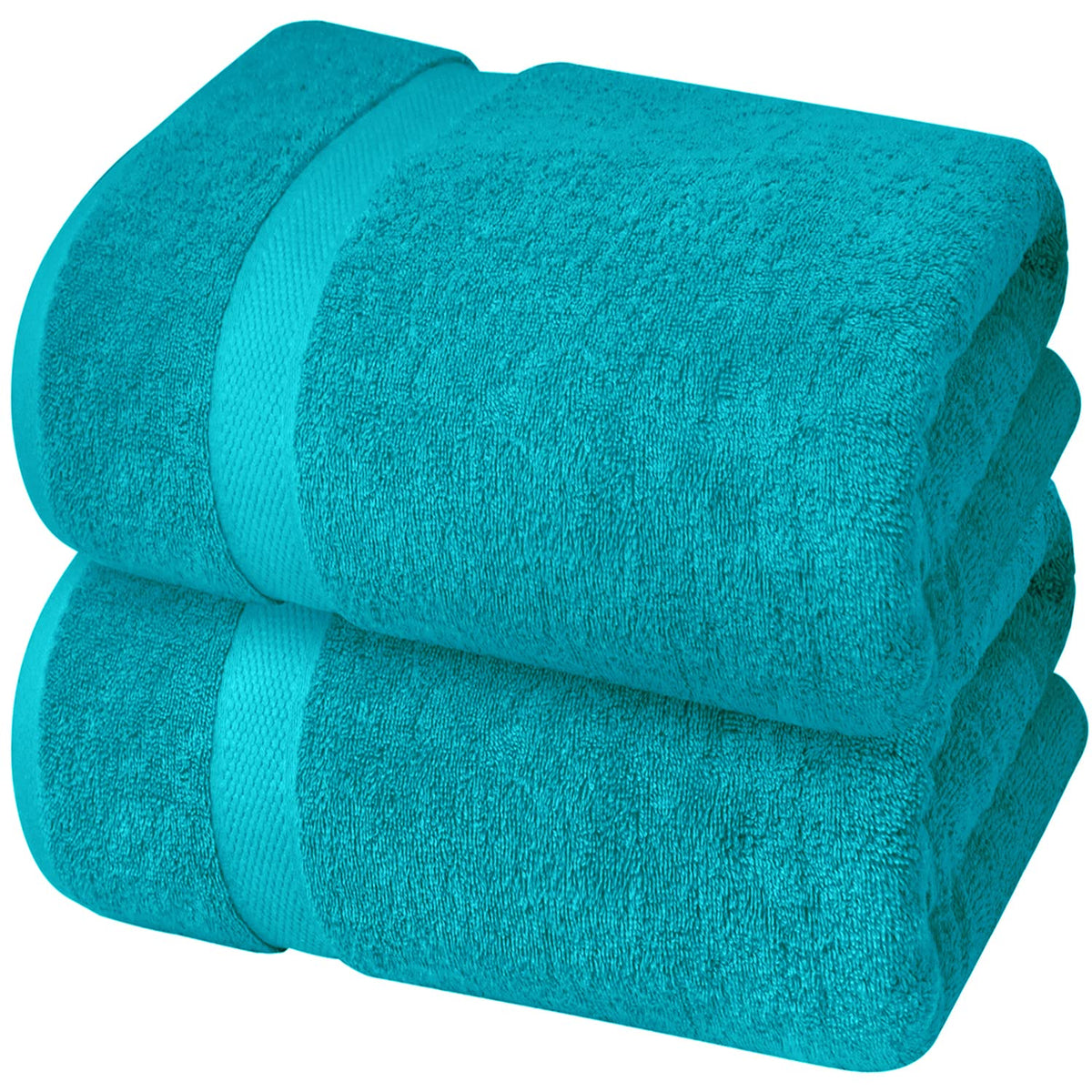 Infinitee Xclusives Premium Teal Bath Sheets - Pack Of 2, 35X70 Inches Large Bath Sheet Towel - 100 Cotton Ultra Soft And Absorb
