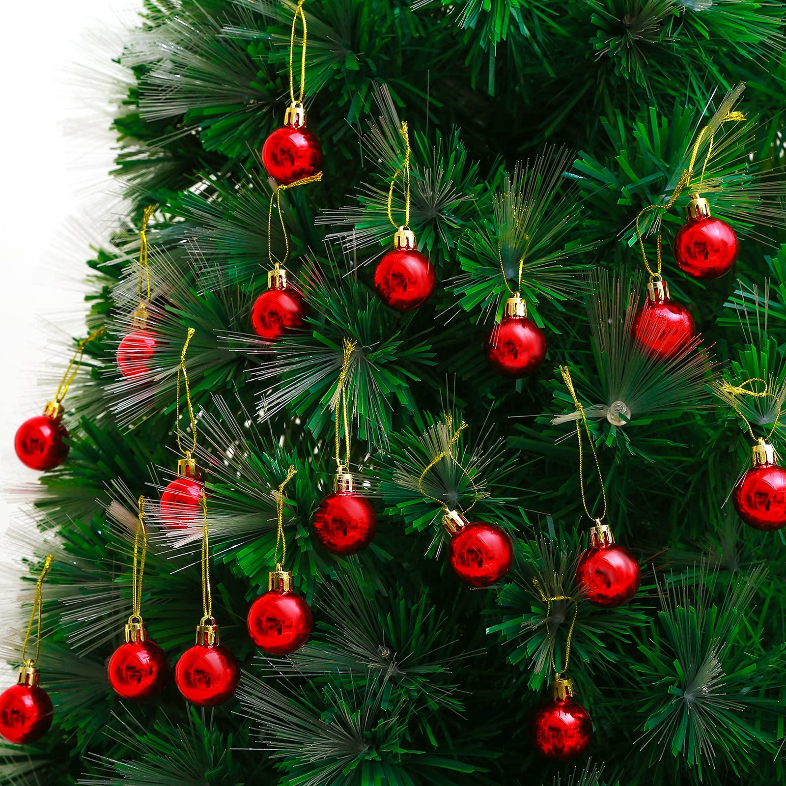 TKYGU Christmas Ball Ornaments Red 144 pcs/1.18 inches Christmas Tree Balls, Used for Christmas Holidays, Wedding Party Decorati