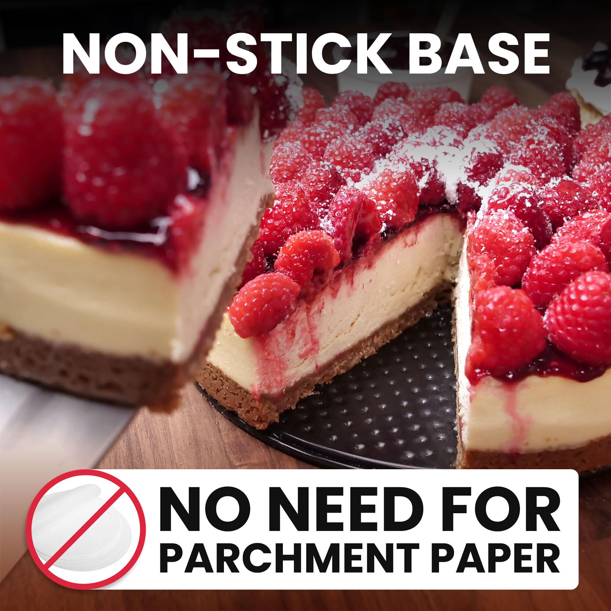 Zulay Premium Springform Pan 9 Inch Nonstick - Cheesecake Pan With Removable Bottom - No Need For Parchment Paper - Spring Form