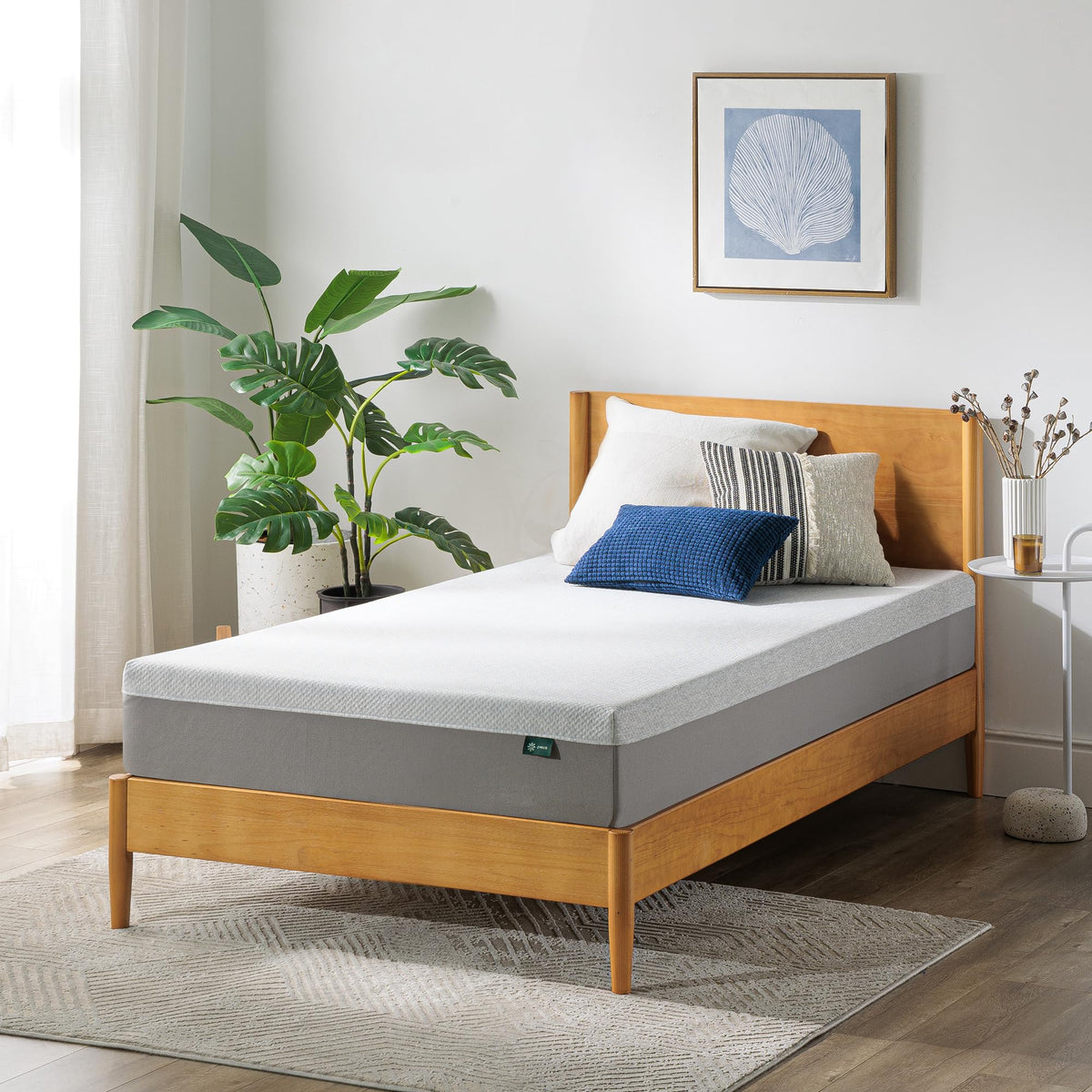 Zinus 8 Inch Ultima Memory Foam Mattress [New Version], Twin, Fiberglass Free, Medium Firm Feel, Breathable Airflow Memory Foam,