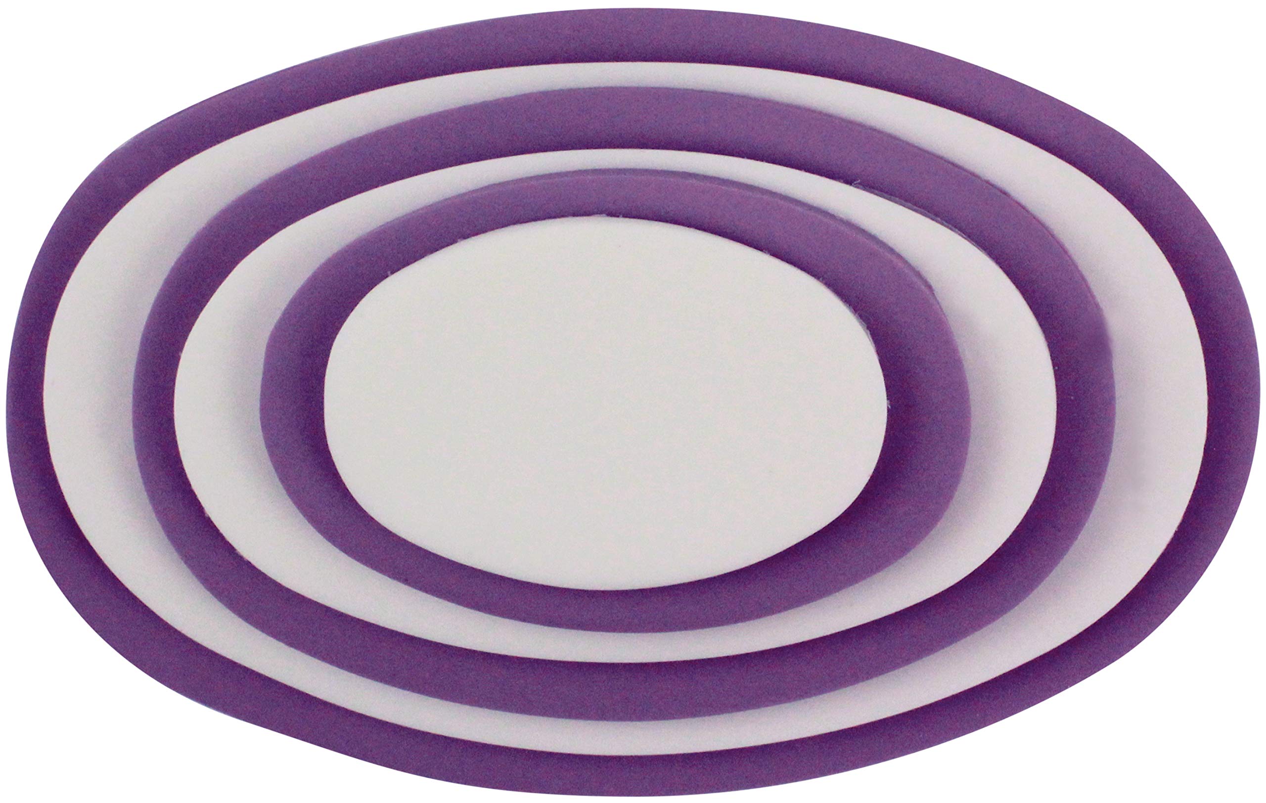 Pme Oval Cutters, For Cake Decorating, Set Of 6, White