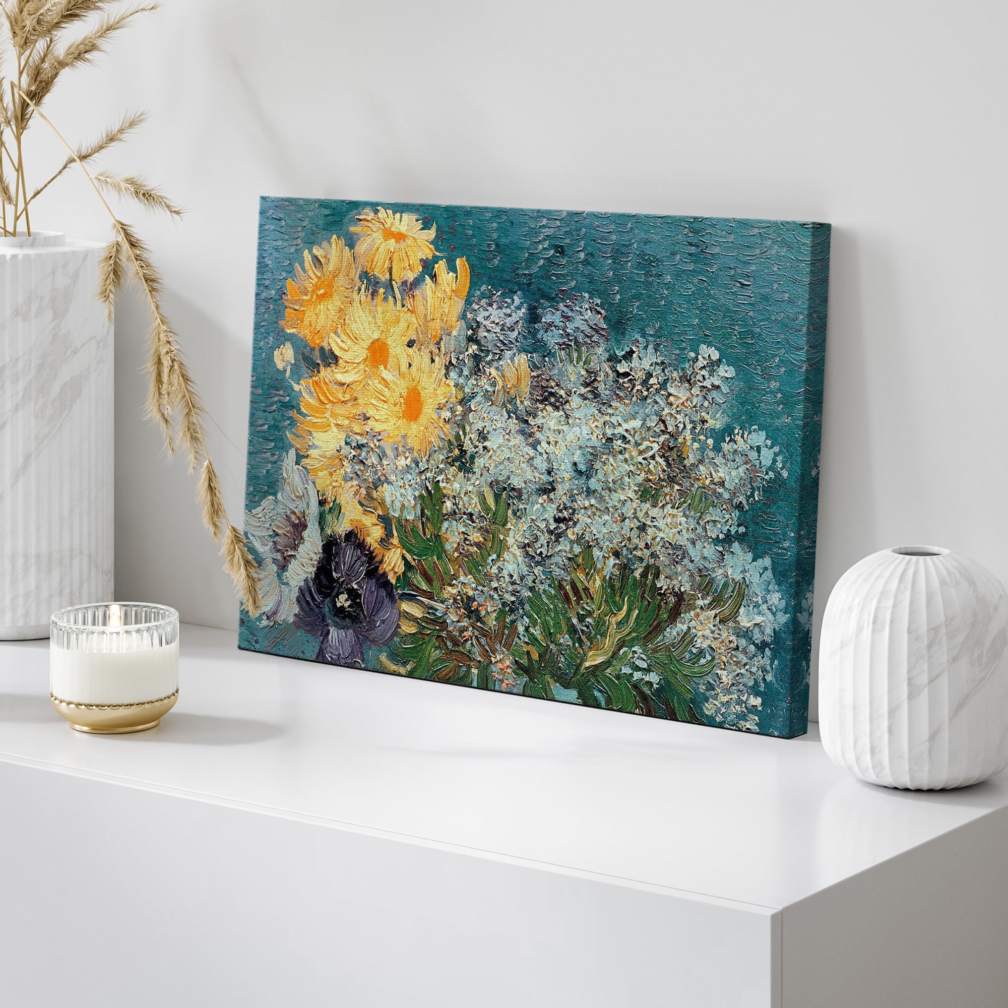 Wall26 Canvas Print Wall Art Flower Bouquet By Vincent Van Gogh Nature Wilderness Illustrations Modern Art Decorative Floral Bot