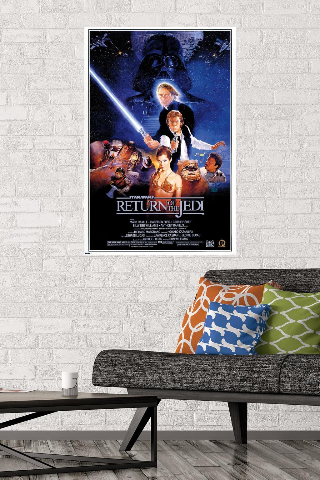 Trends International 24X36 Star Wars: Return Of The Jedi - One Sheet 3 Wall Poster, 24'' X 36'', Unframed Version