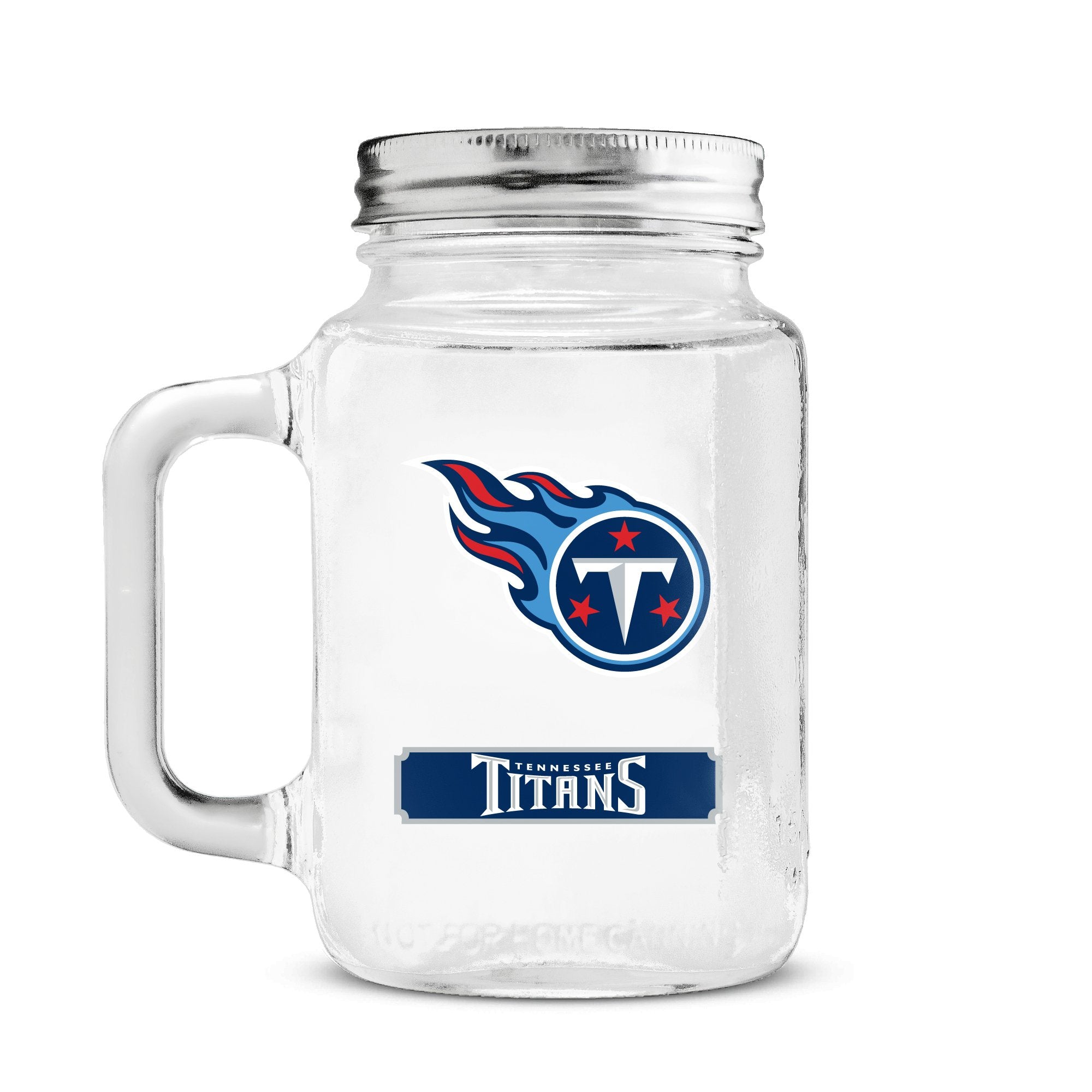 Nfl Tennessee Titans 20Oz Glass Mason Jar